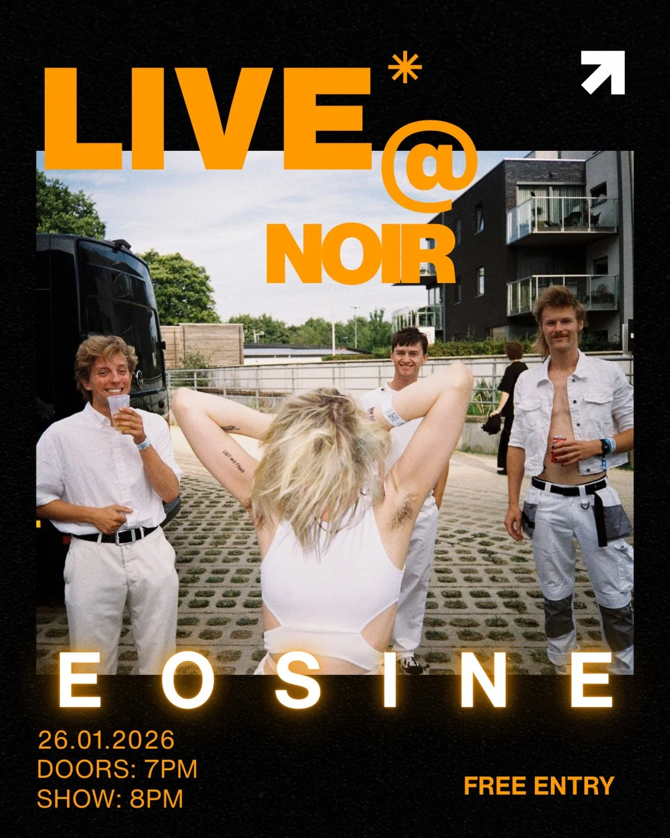 Secret&rsquo;s out 👀

We&rsquo;re hosting @eosine.band live at Noir Caf&eacute; on 26/1.  FREE ENTRY! Doors: 7PM Show: 8PM  See you there? 🎸