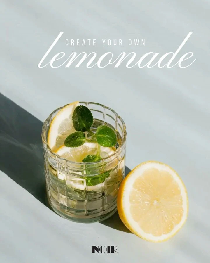 Sun&rsquo;s out so we feel inspired to try something new🌞

Create your own lemonade:

Step 1 &mdash; Still or sparkling? 
Step 2 &mdash; Pick your fruit. 
Step 3 &mdash; Pick your syrup. 
Step 4 &mdash; Make it dirty? Rum, gin or vodka. 

Too much c