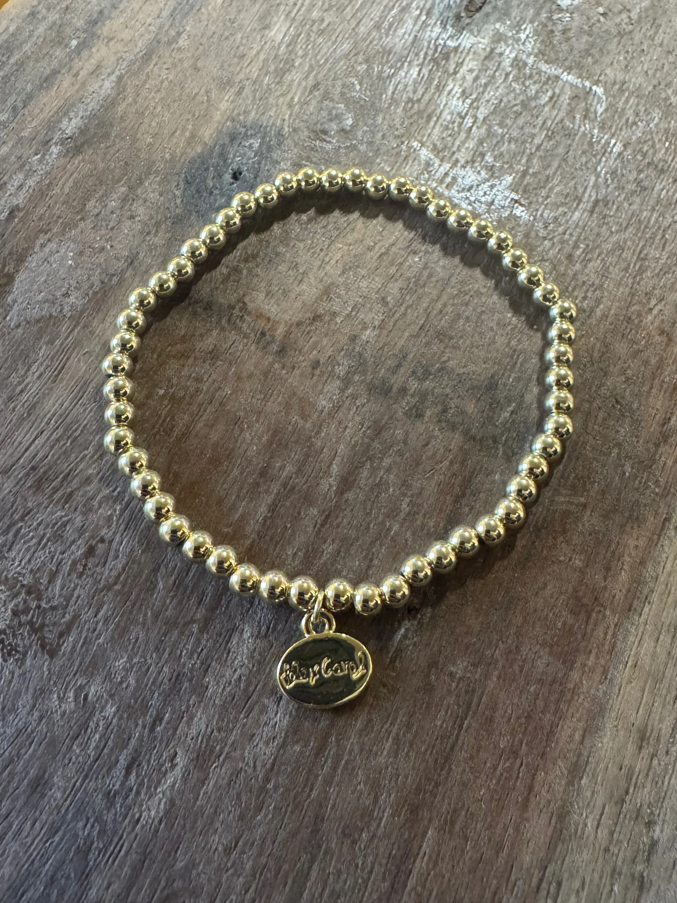 4MM Gold Ball Bracelet
