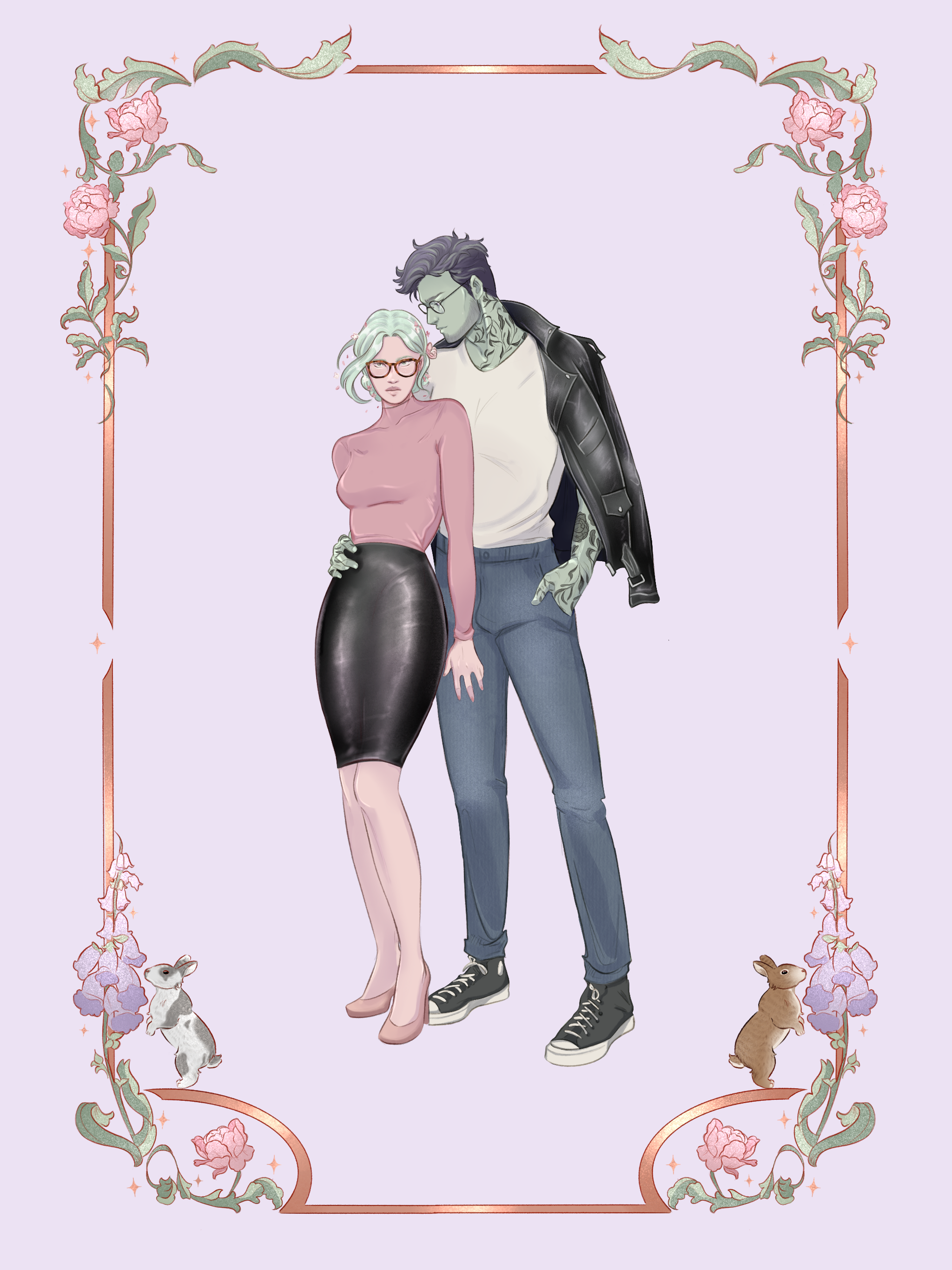 Munroe and Briar,  for 'Inked in Bloom' by L.R. Friedman