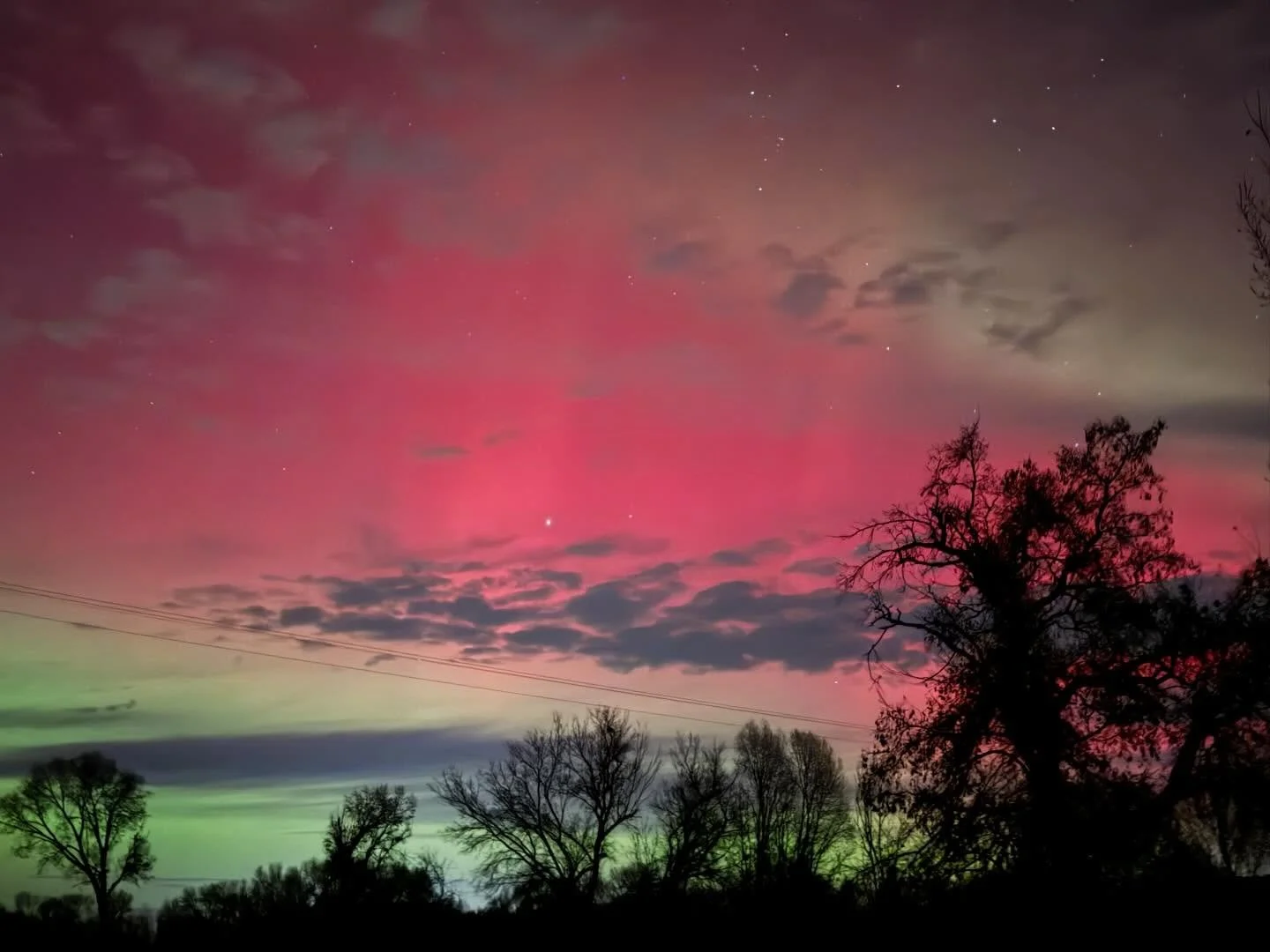 Northern lights in southeast Idaho