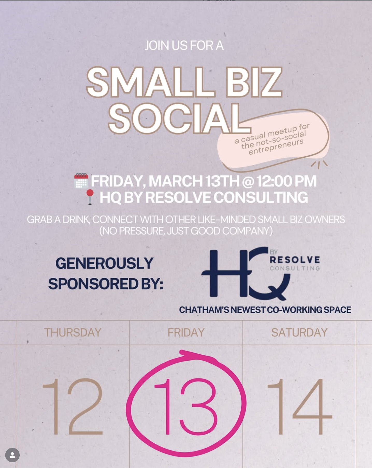 Syd &amp; Mar’s Small Biz Social 