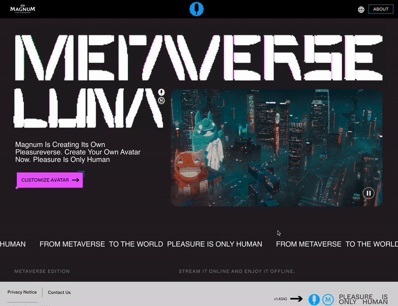 Magnum Ice Cream - Digital Experience