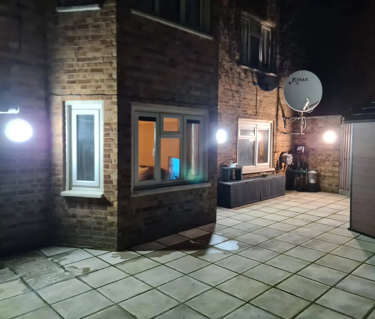 Few circular outdoor lights installed. #Lights #LED #Sparky #Electrician #Outdoorlights