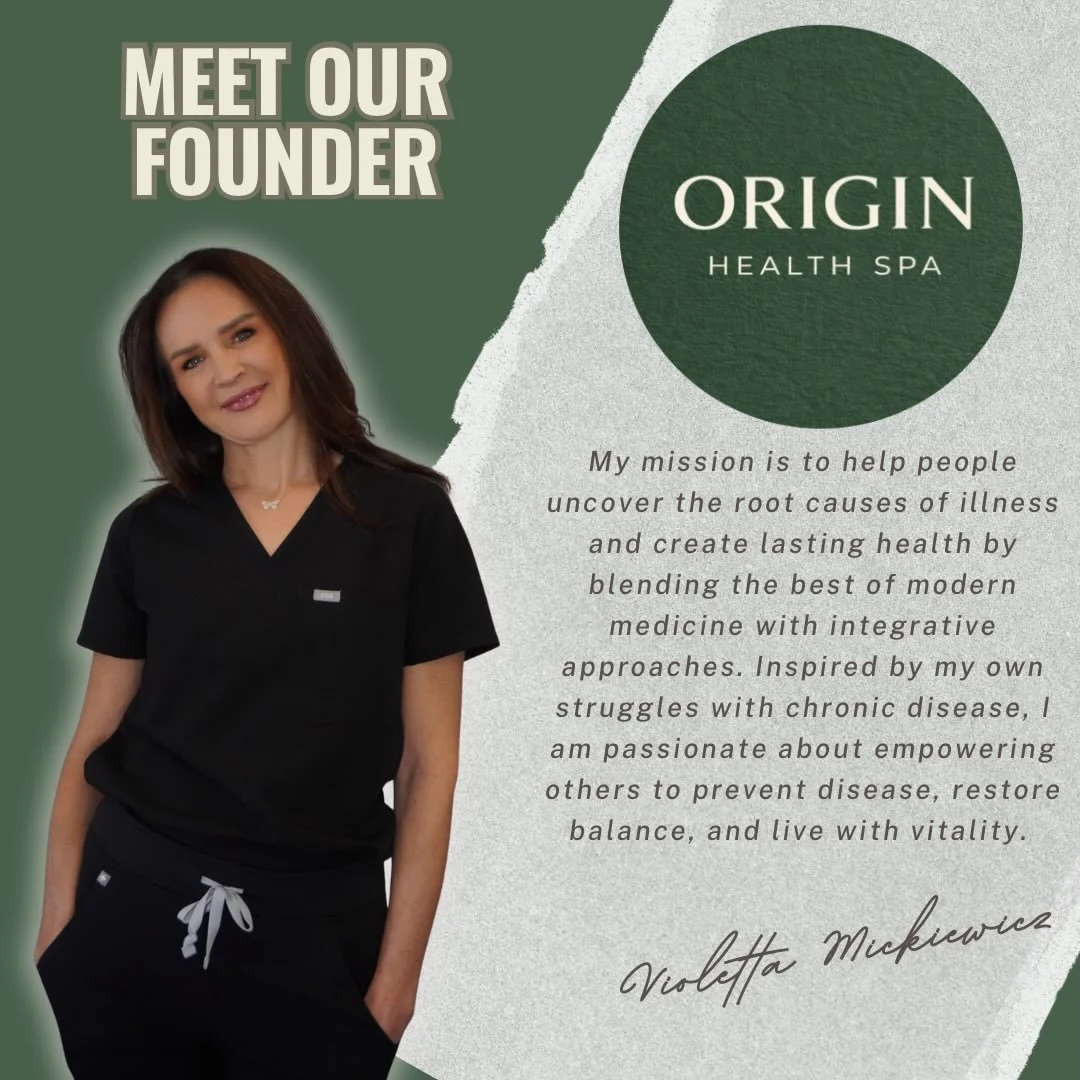 Origin Health Spa is proud to introduce our Founder Violetta! When she isn&rsquo;t transforming lives she is creating masterpieces in her kitchen! Visit @originhealthspa1105 to learn more!