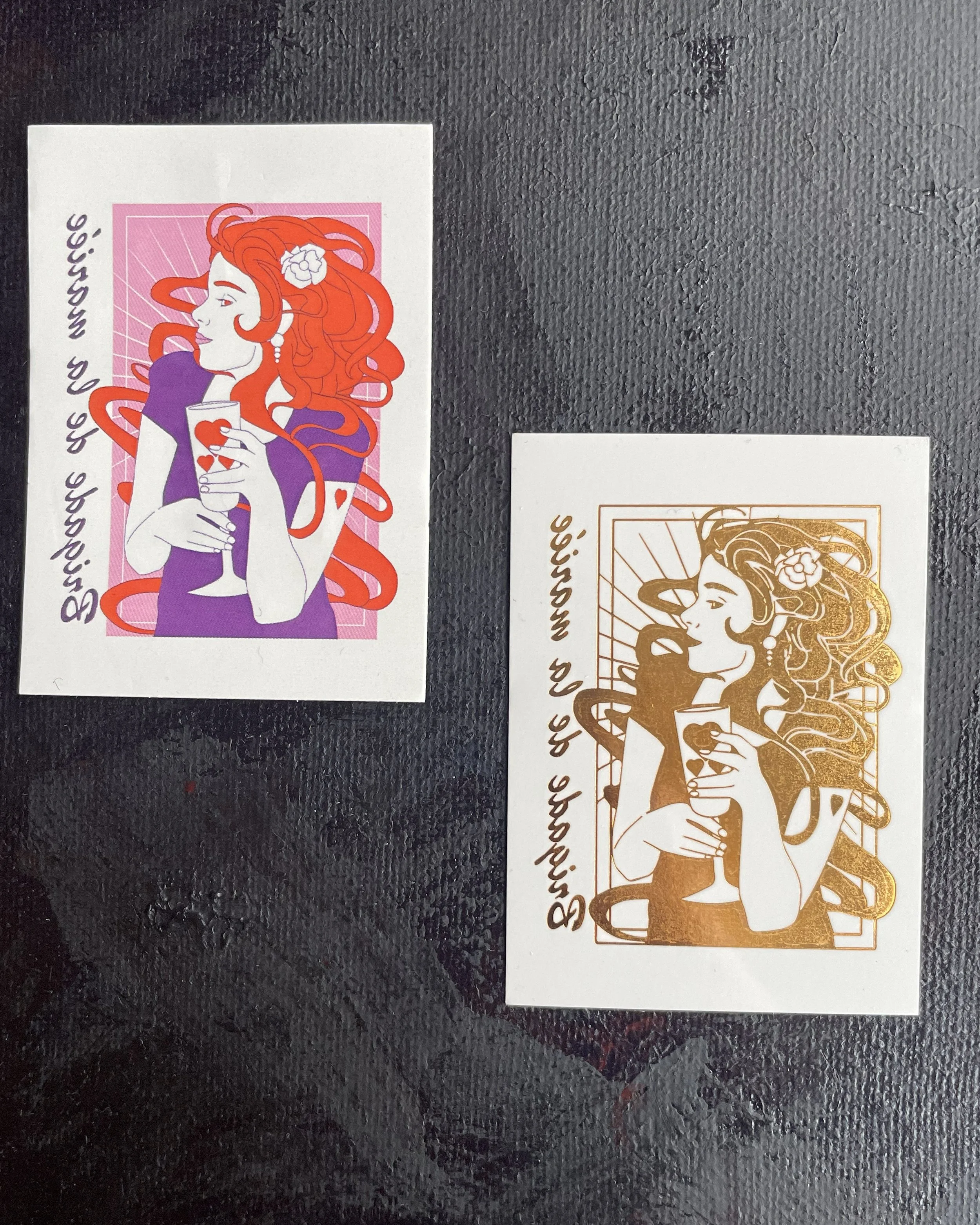 Tatouage éphémère "Brigade de la mariée"