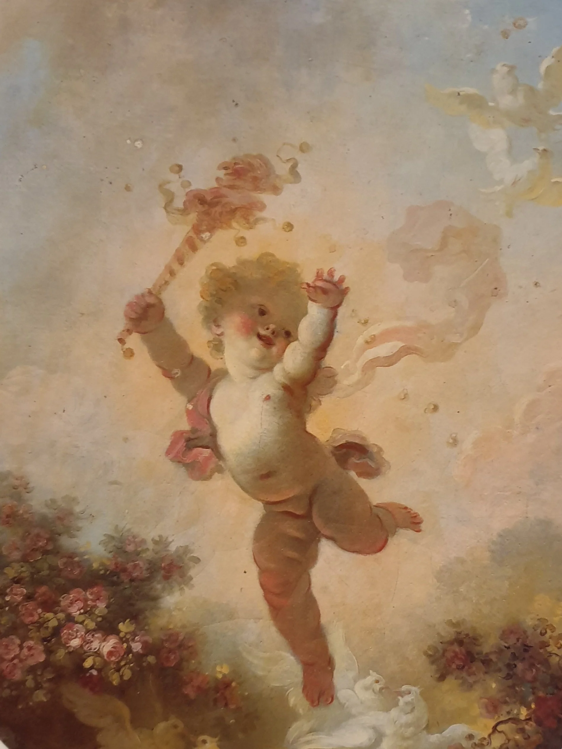 Un petit Cupidon peint par Fragonard