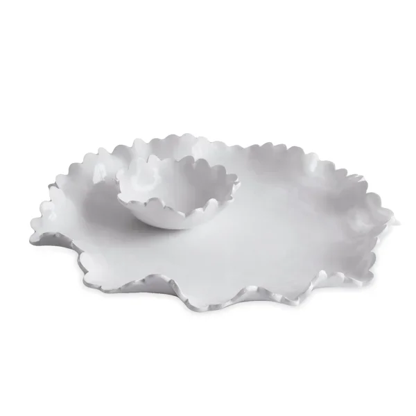 Beatriz Ball Colette round platter w/mini dip