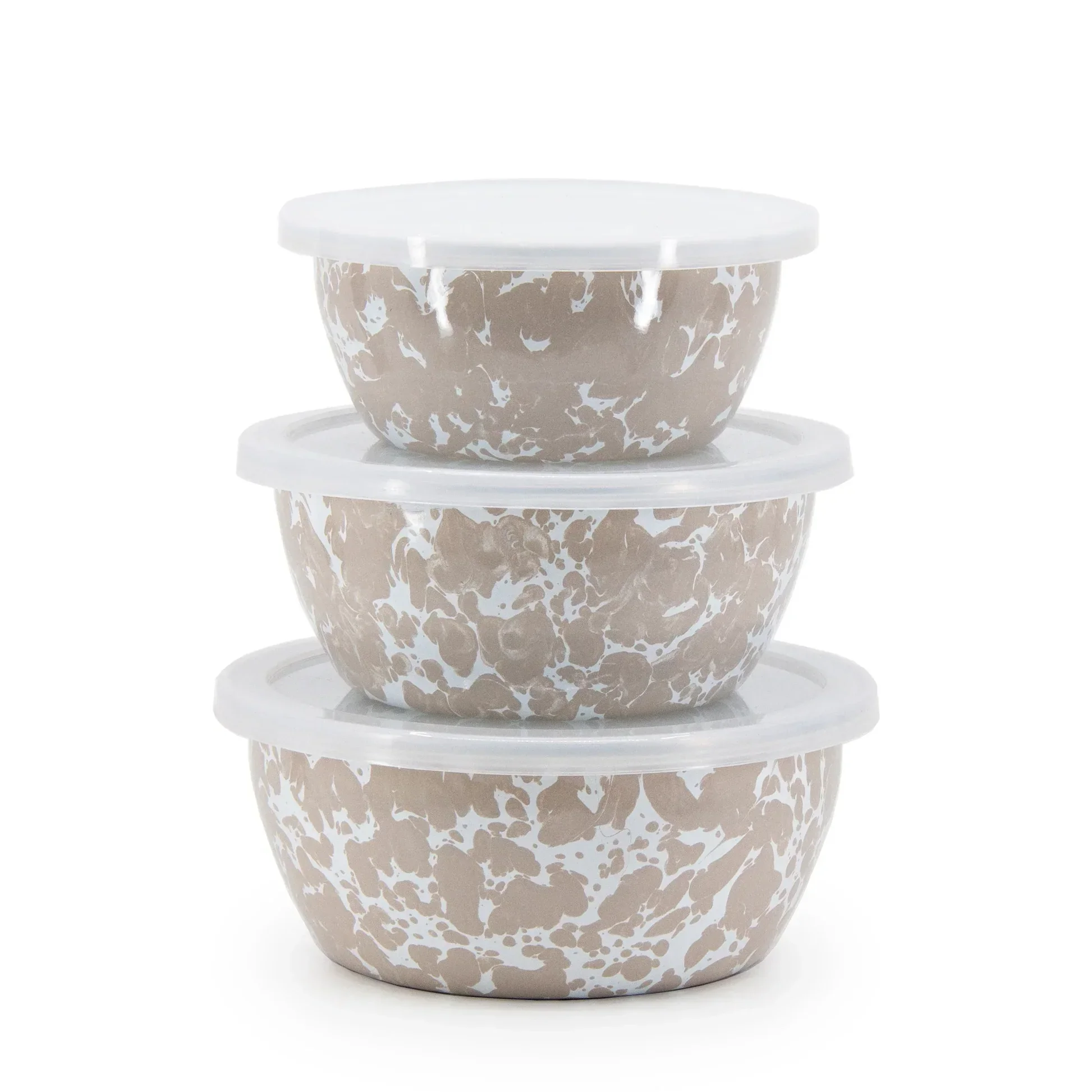 Taupe Swirl Nesting Bowls