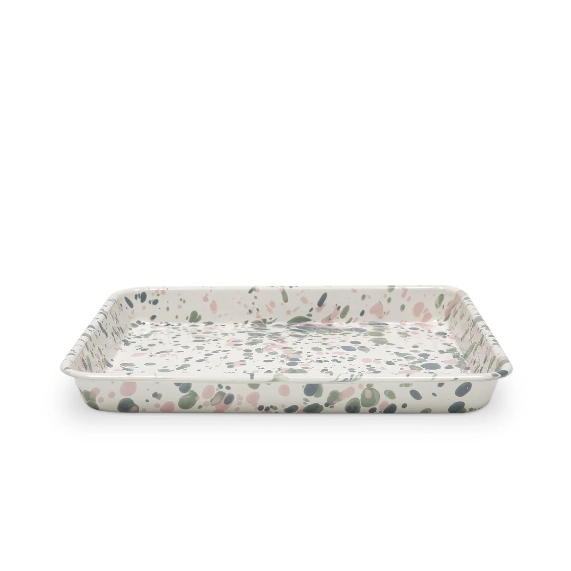 Catalina Mint Hibiscus Rectangle Tray