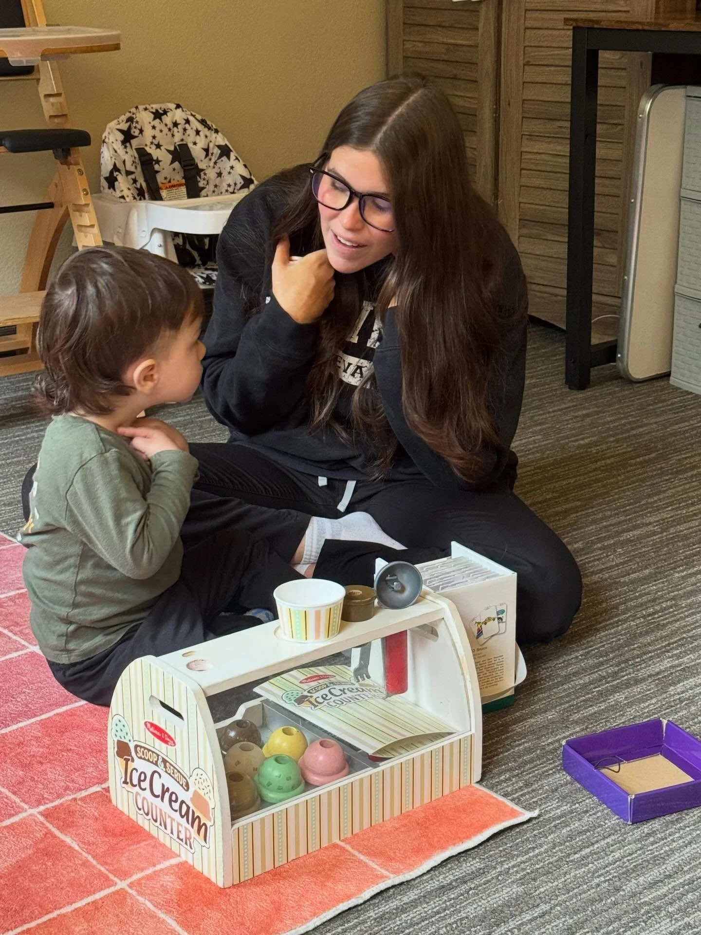 There&rsquo;s an art to how children learn to communicate. 🍦

It doesn&rsquo;t always begin with drills or flashcards. 
it begins here&hellip; in connection, in rhythm, in play.

In this moment, we&rsquo;re shaping:
&bull; shared attention
&bull; im