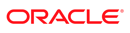 Oracle logo in red text on a white background.
