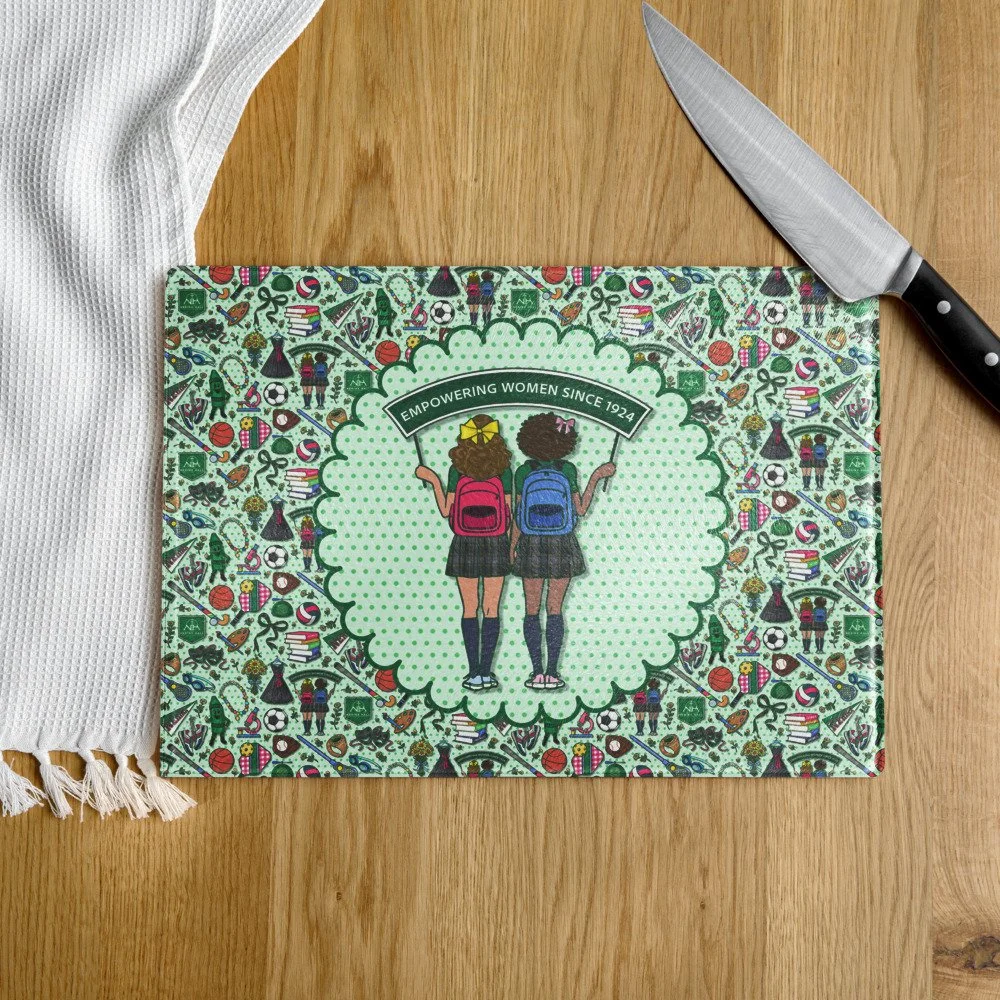 NH glass cutting/serving board