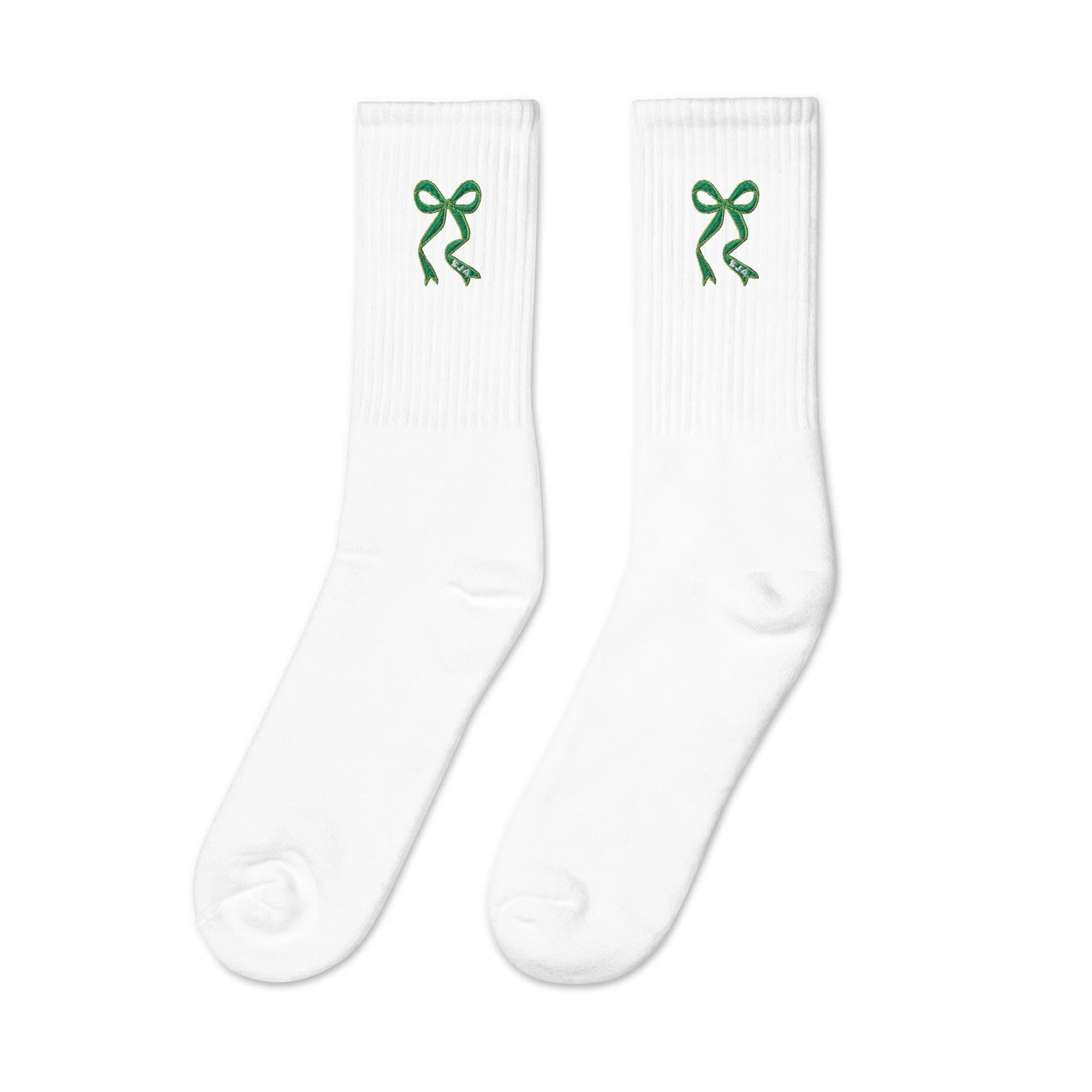SJA embroidered bow socks