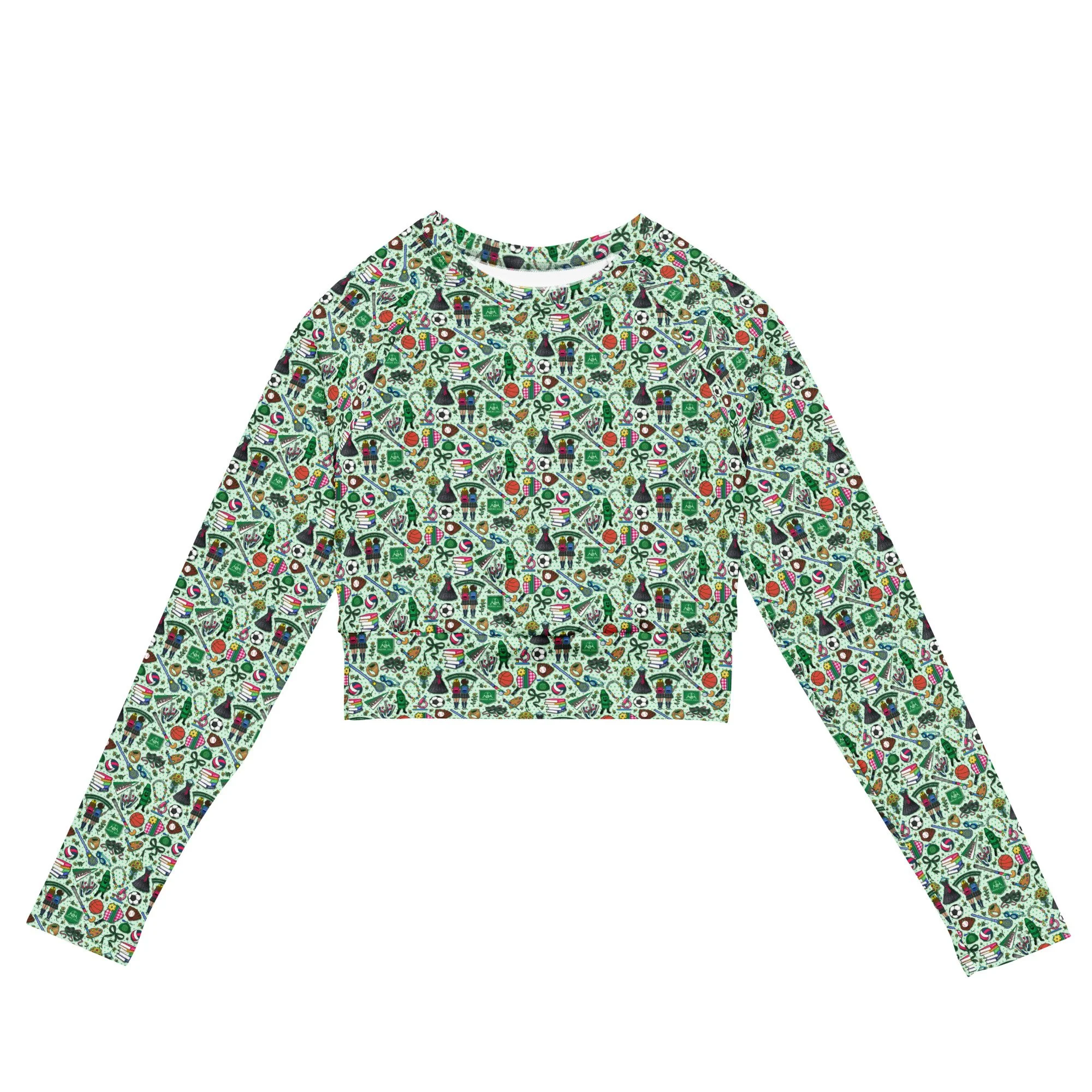 NH long-sleeve crop top