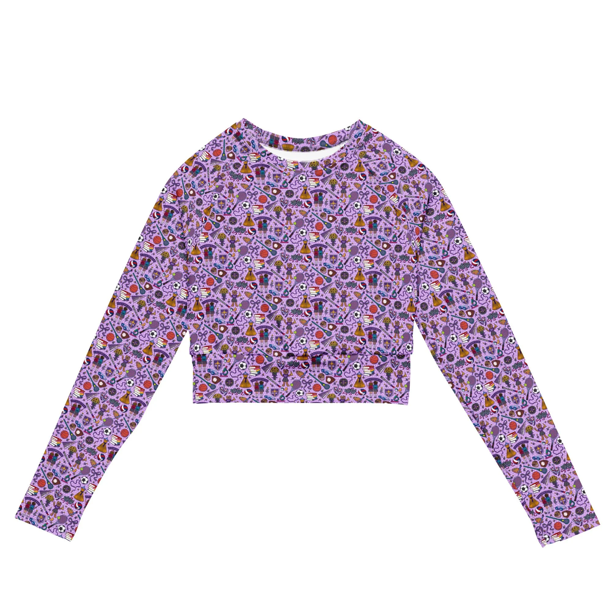 RKA long-sleeve crop top