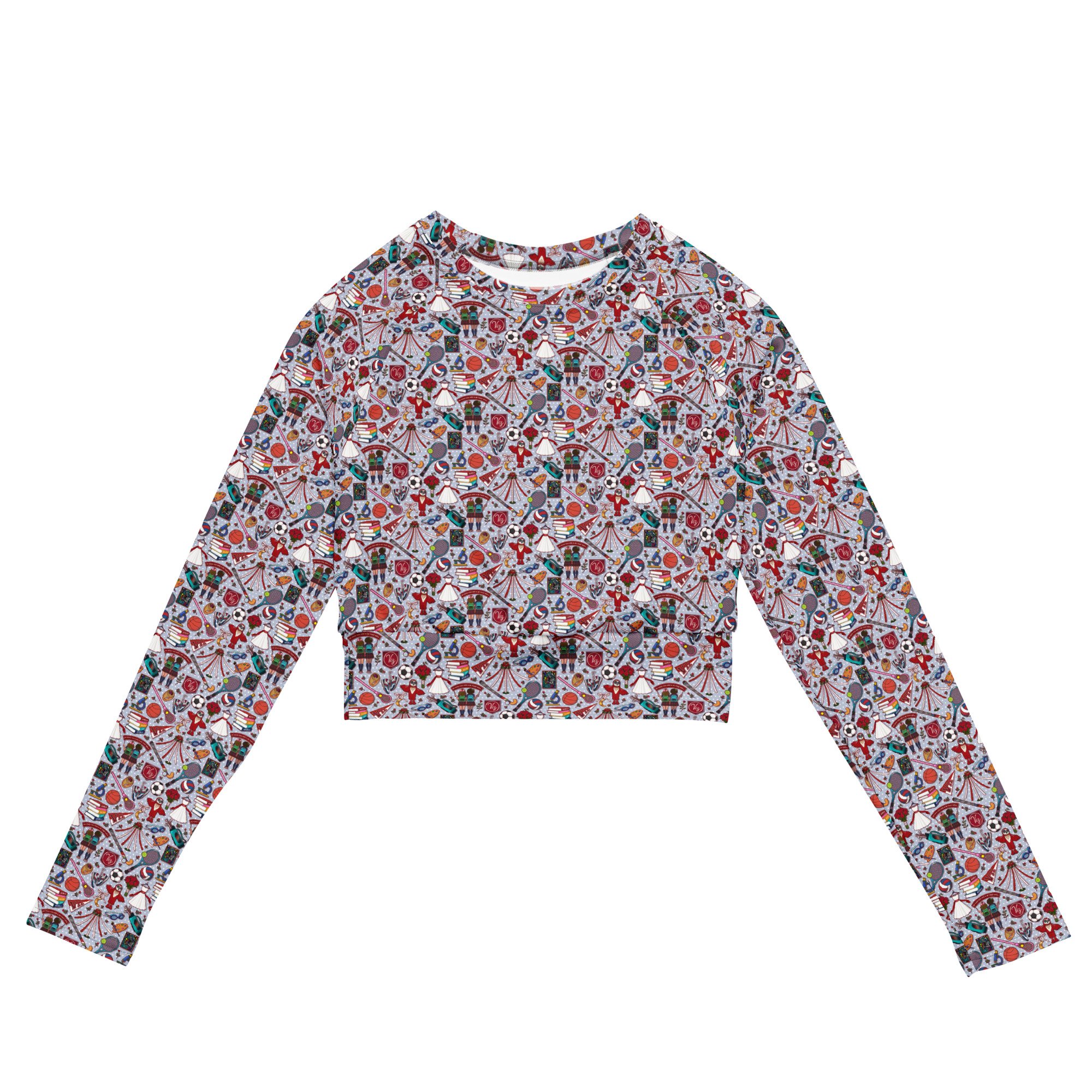 VIZ long-sleeve crop top