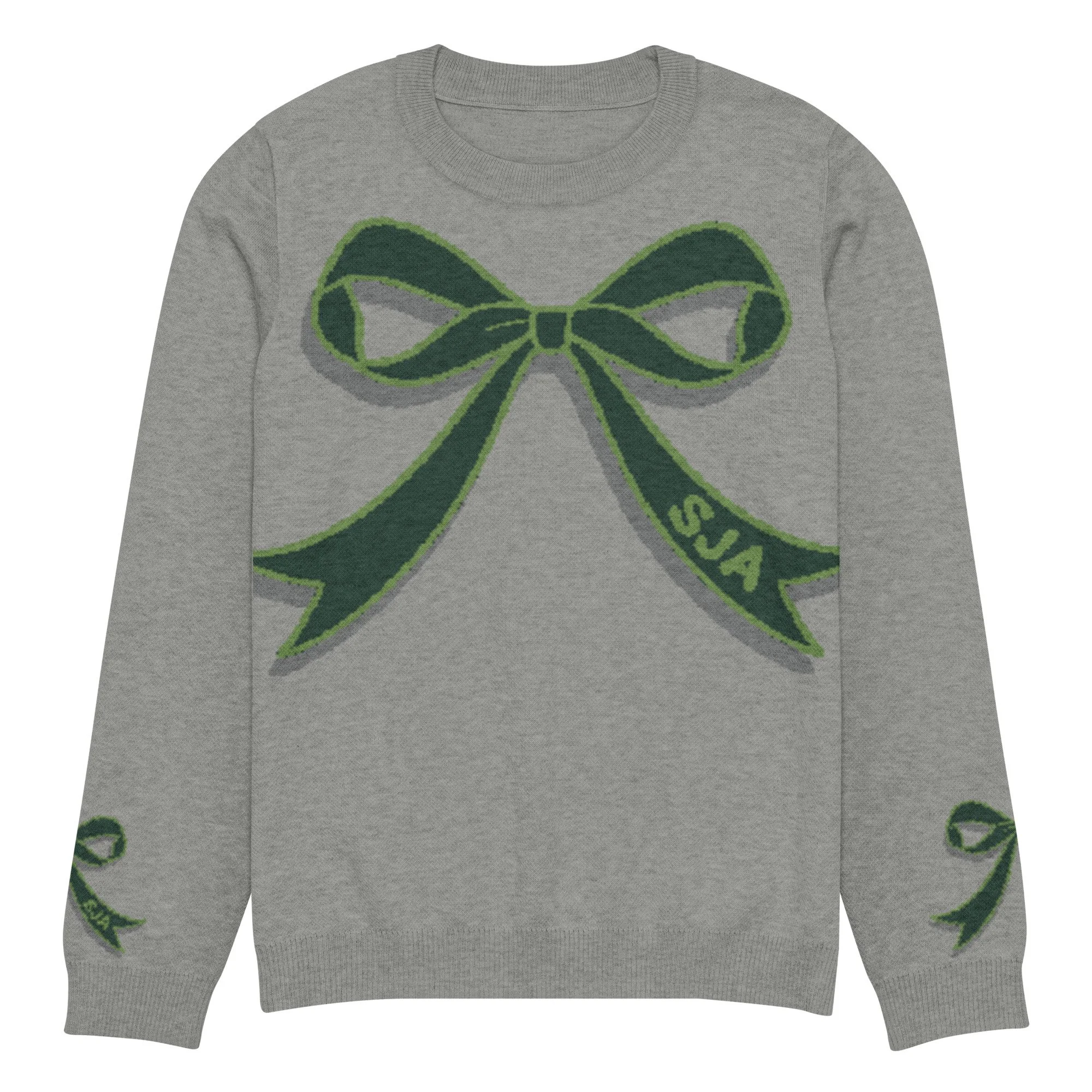 SJA bow knit crew sweater