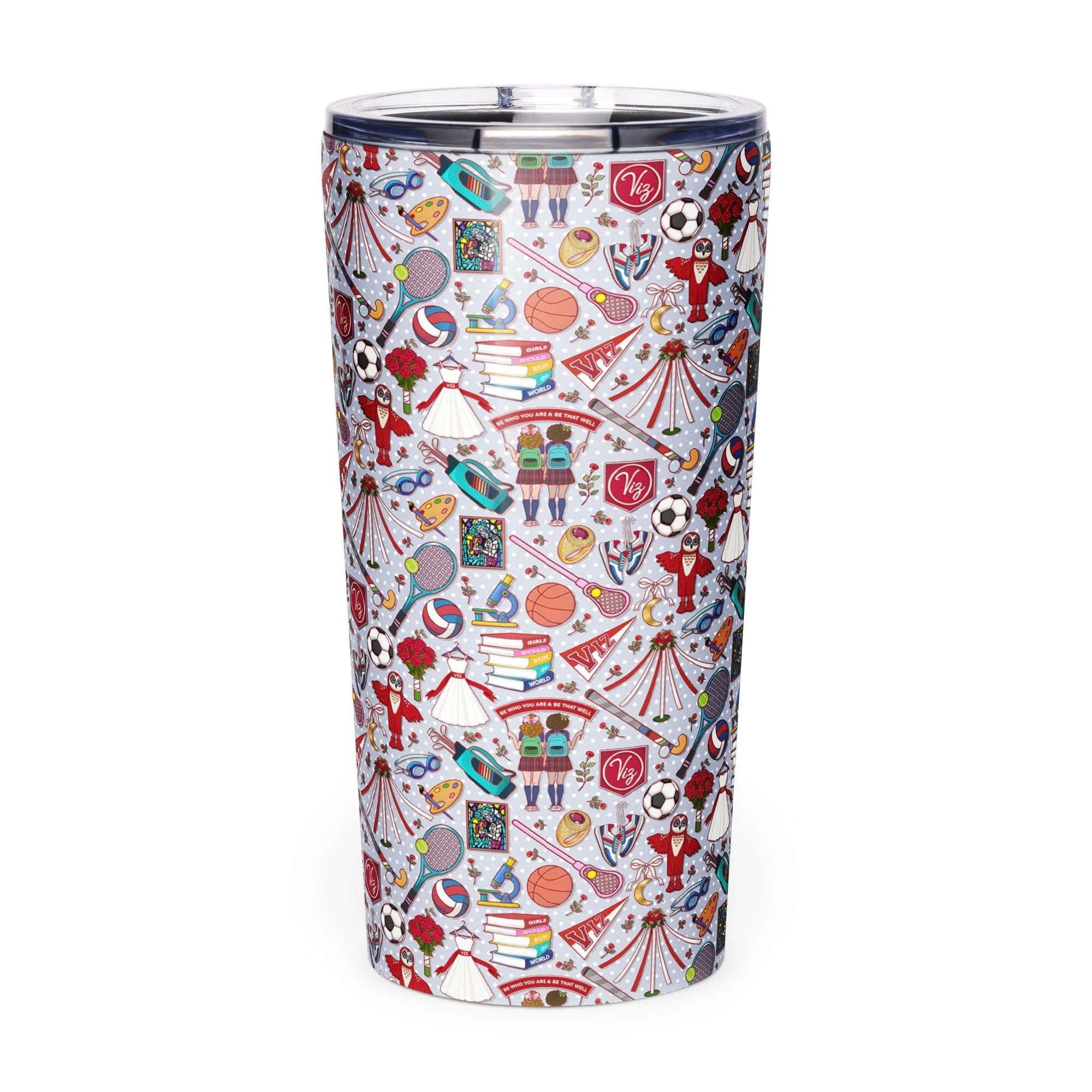 VIZ tapered stainless steel tumbler