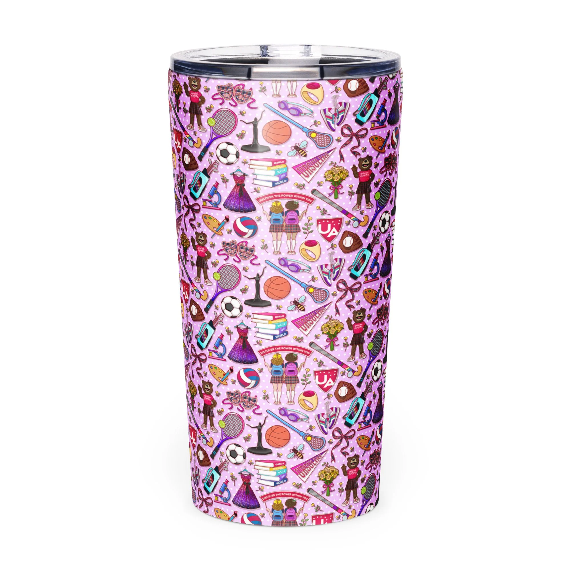 UA tapered stainless steel tumbler