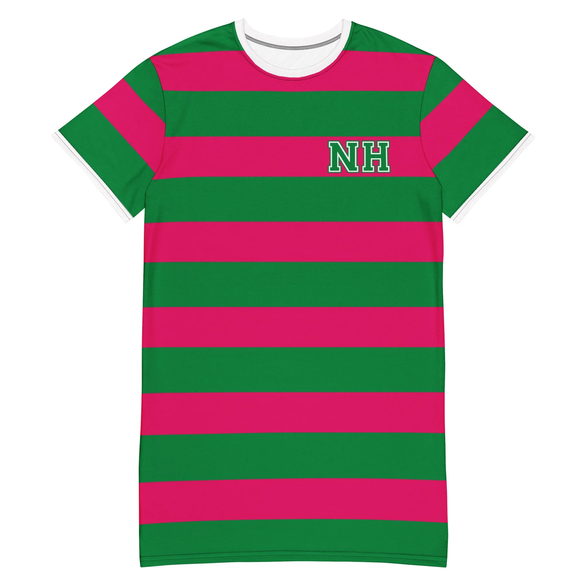 NH rugby stripe sideline t-shirt dress