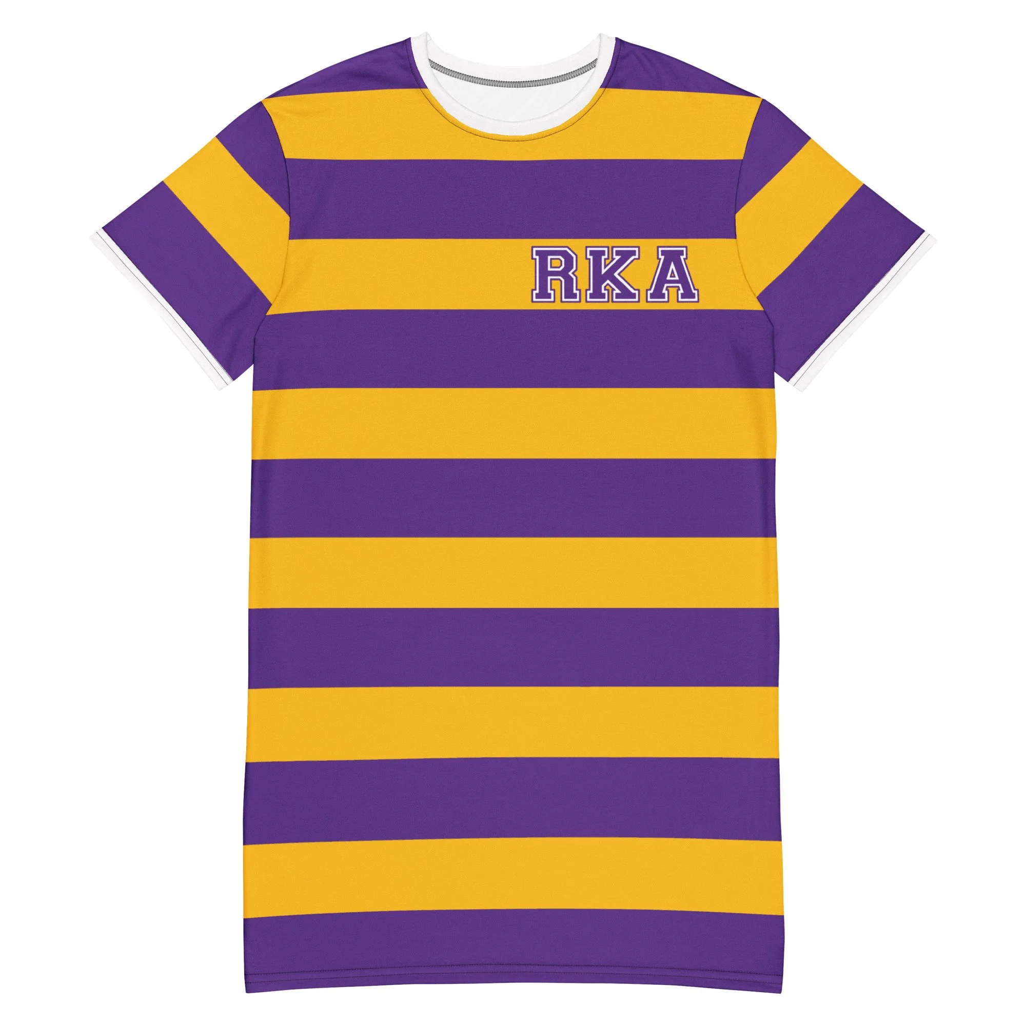 RKA rugby stripe sideline t-shirt dress
