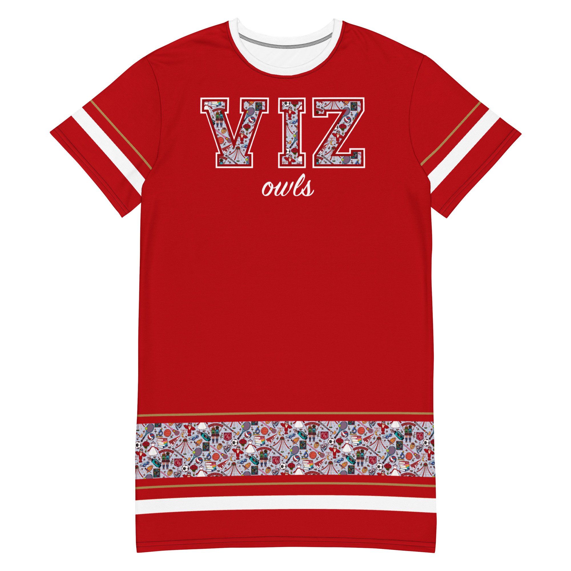 VIZ sideline t-shirt dress