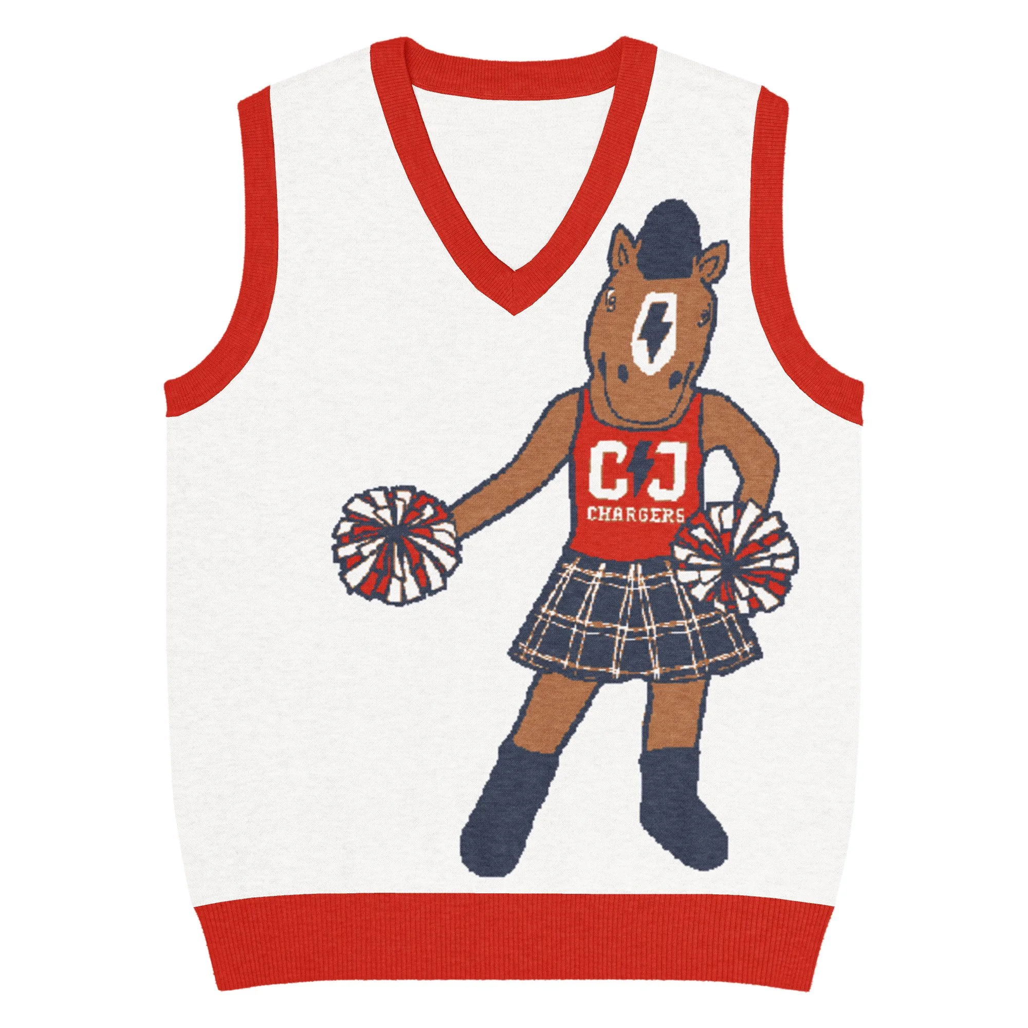 CJA mascot knit sweater vest