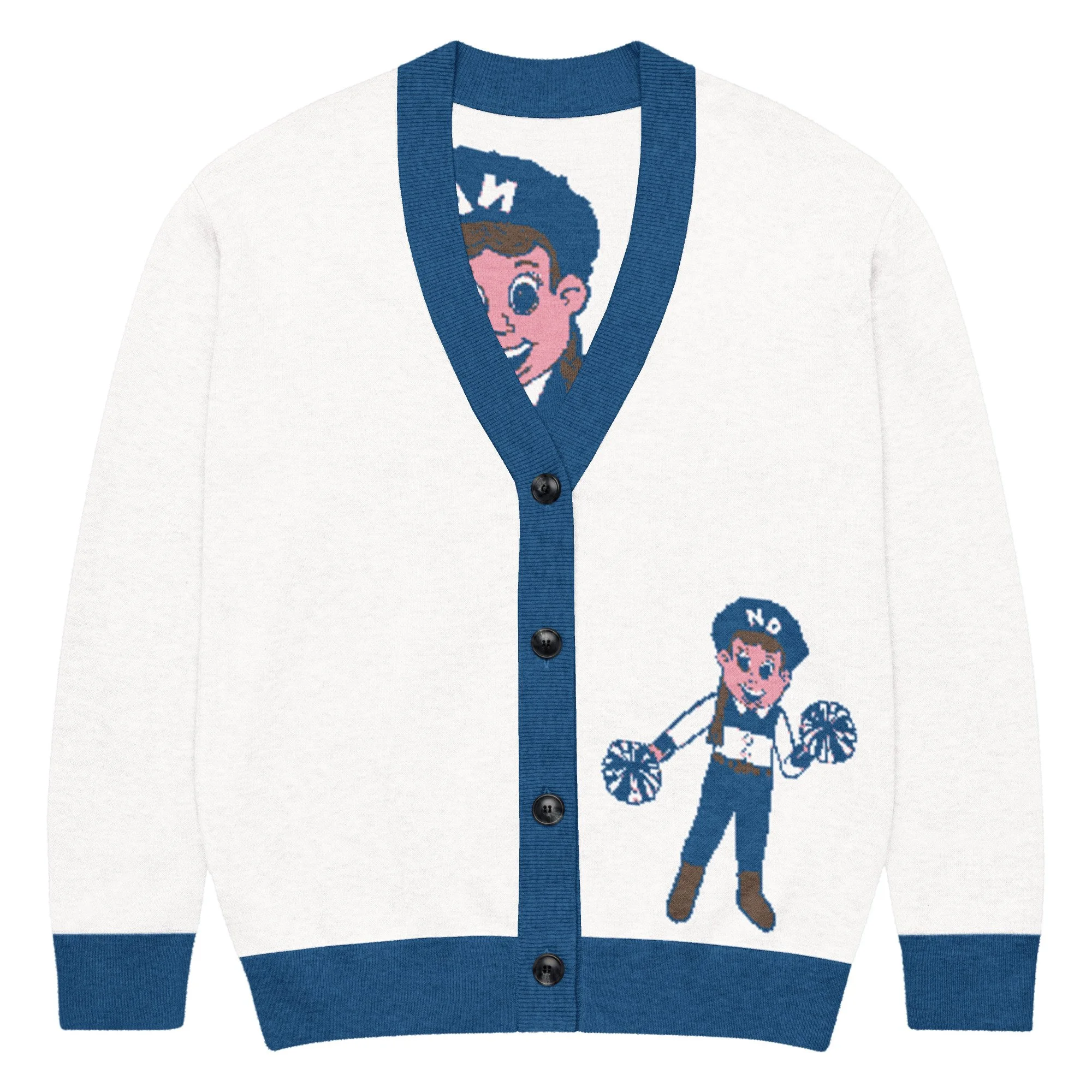 NDHS mascot knit cardigan