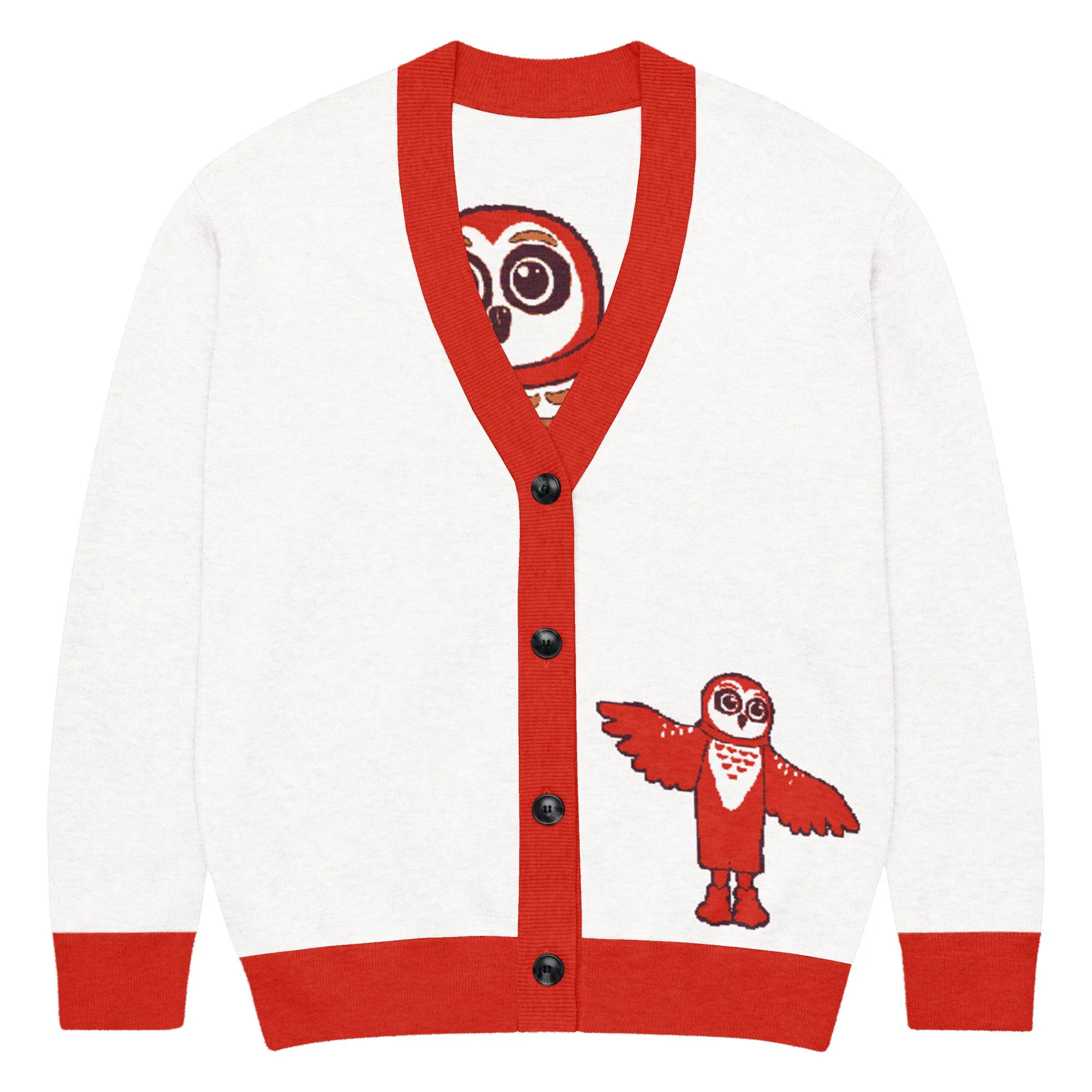 VIZ mascot knit cardigan
