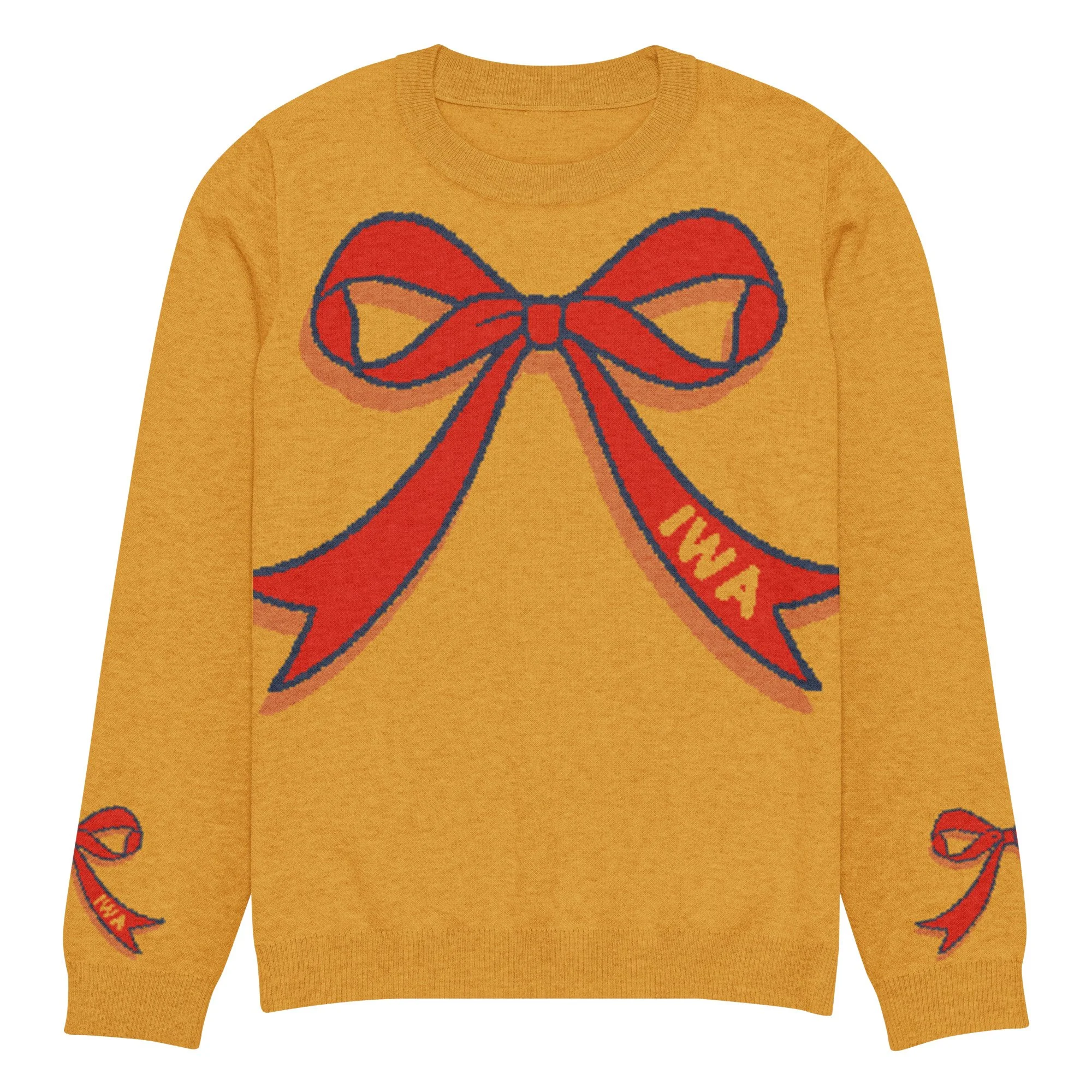 IWA bow knit crew sweater