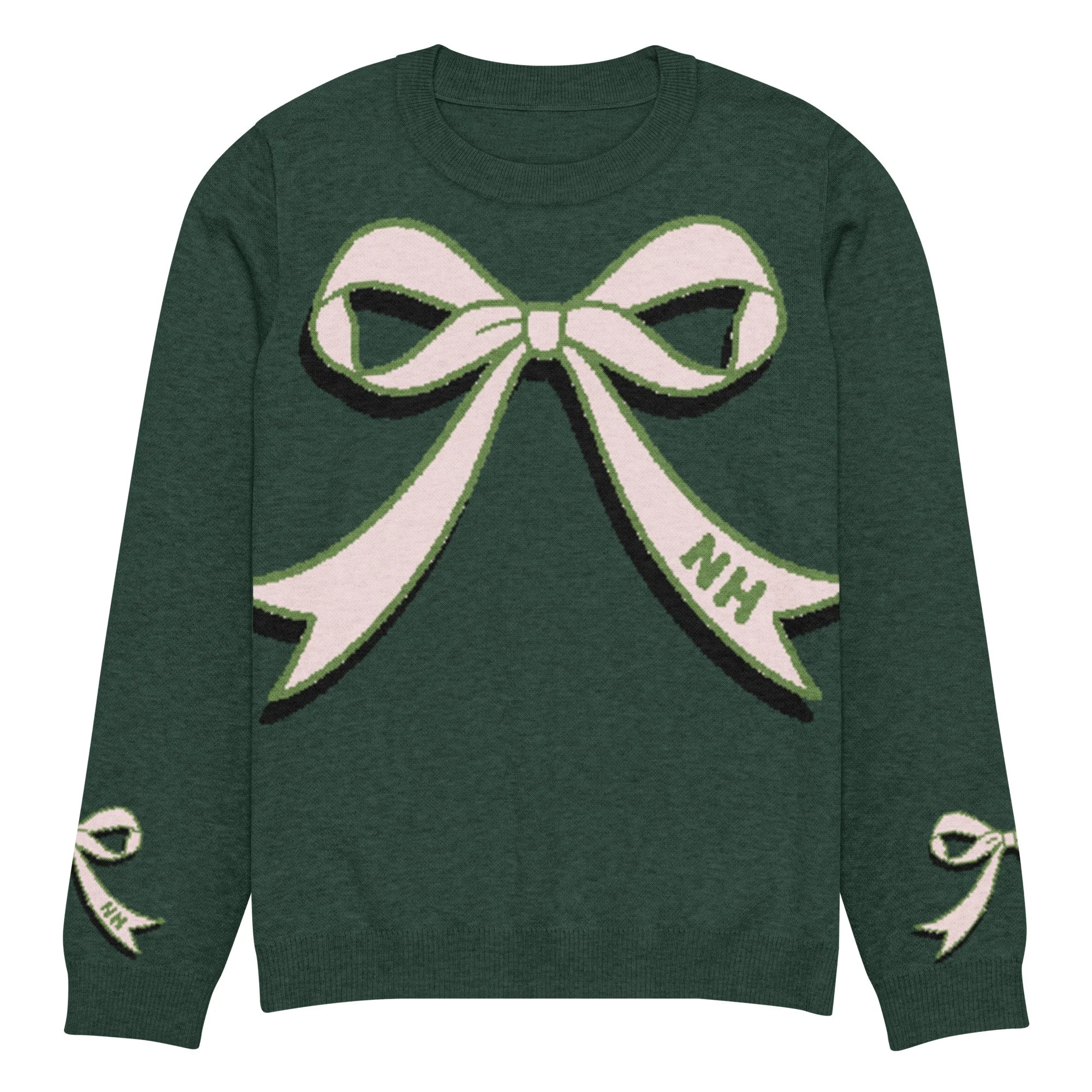 NH bow crew knit sweater