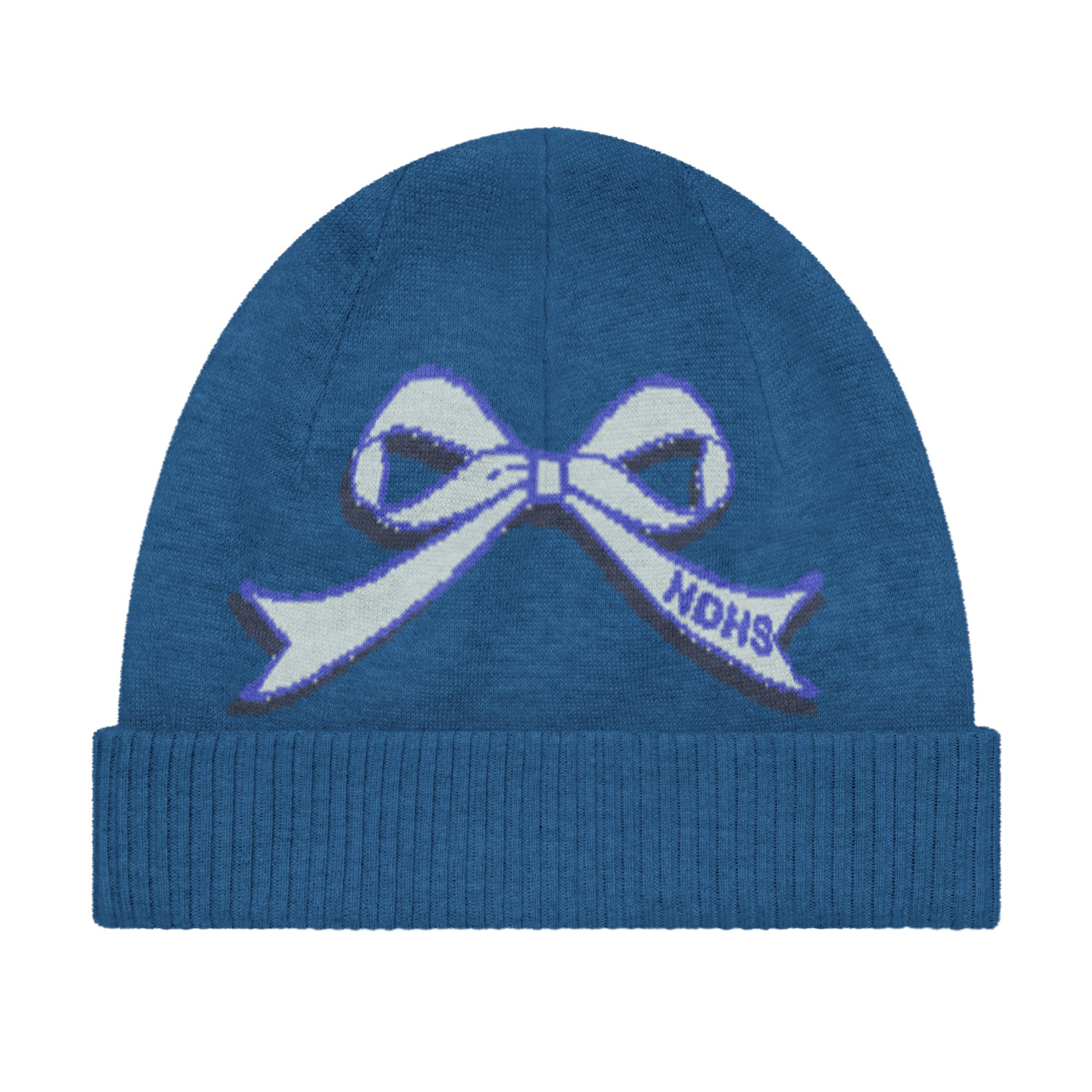 NDHS bow knit beanie