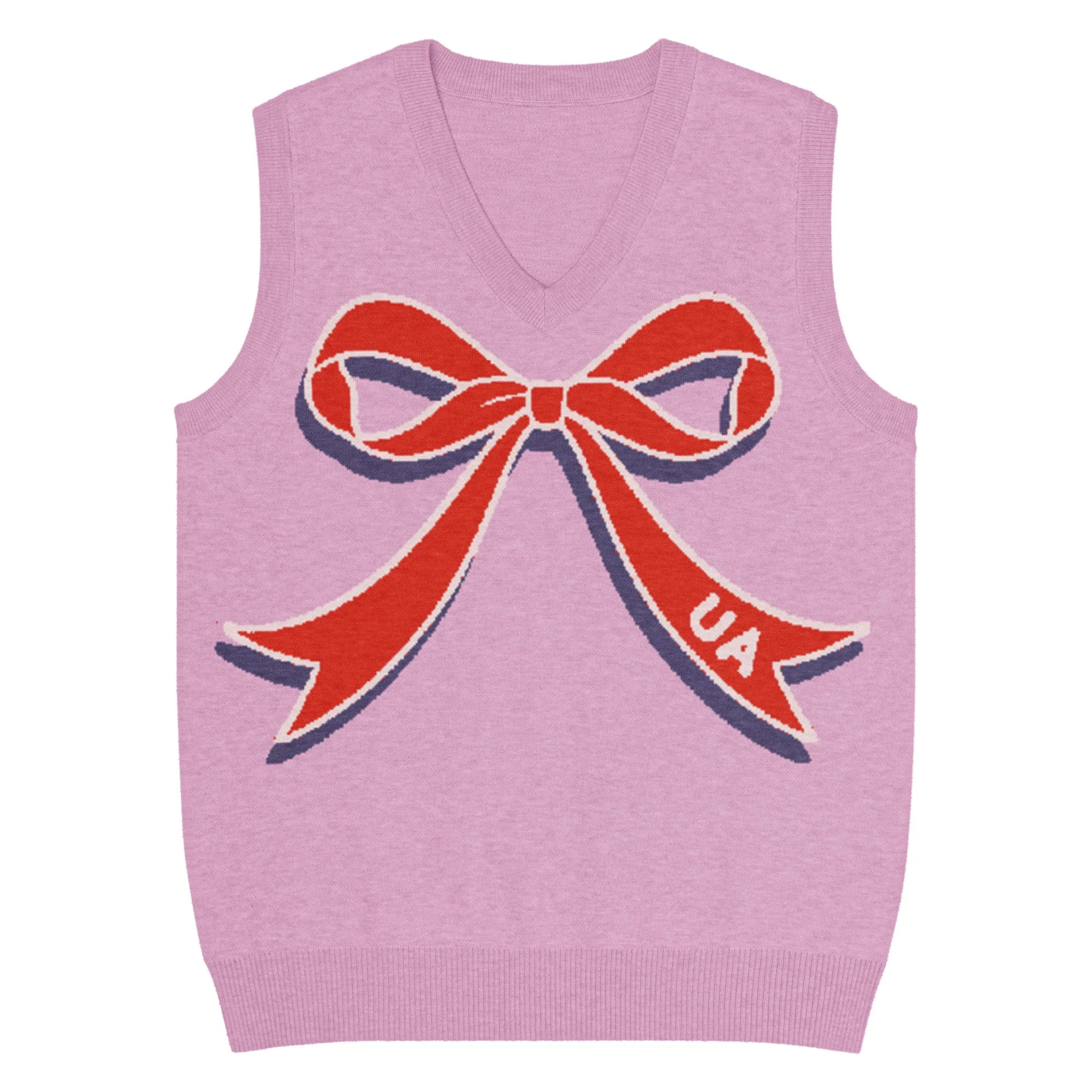 UA bow knit sweater vest
