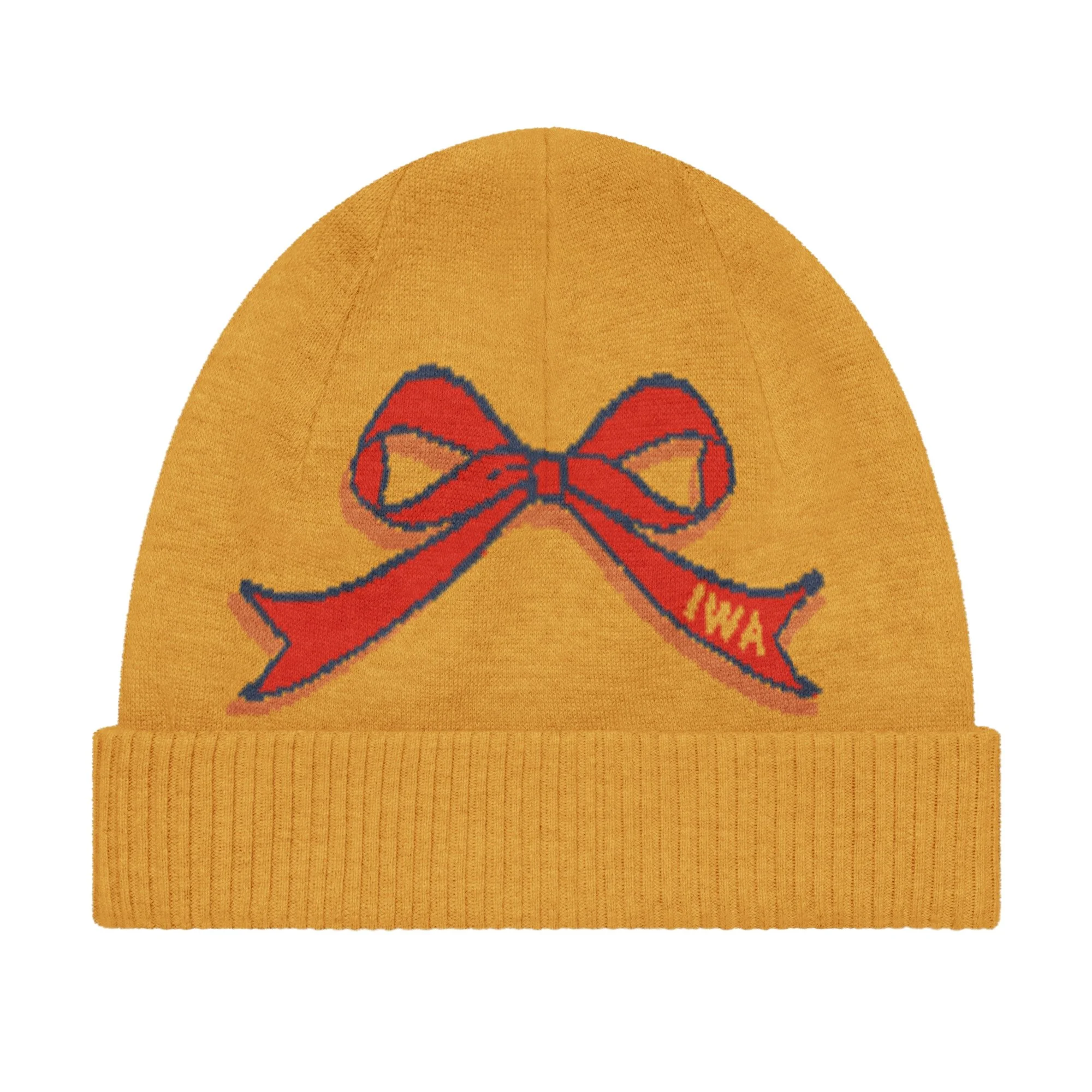 IWA bow knit beanie