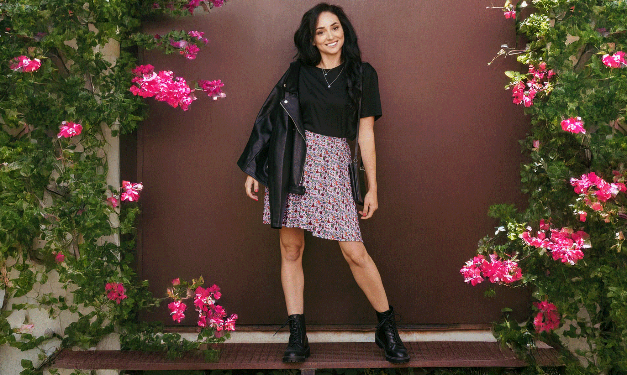 Cozy Ozy signature print sporty skirt