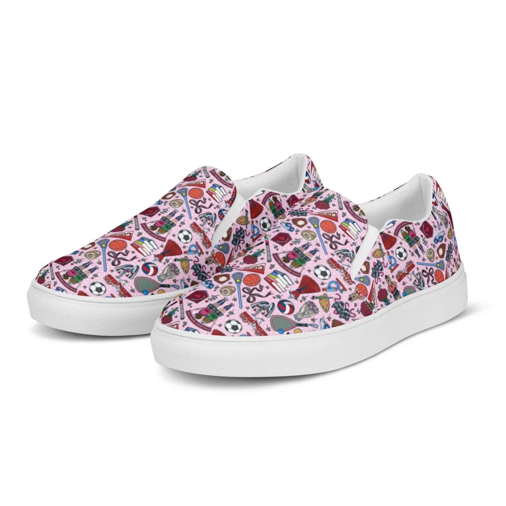 CJA canvas slip-ons