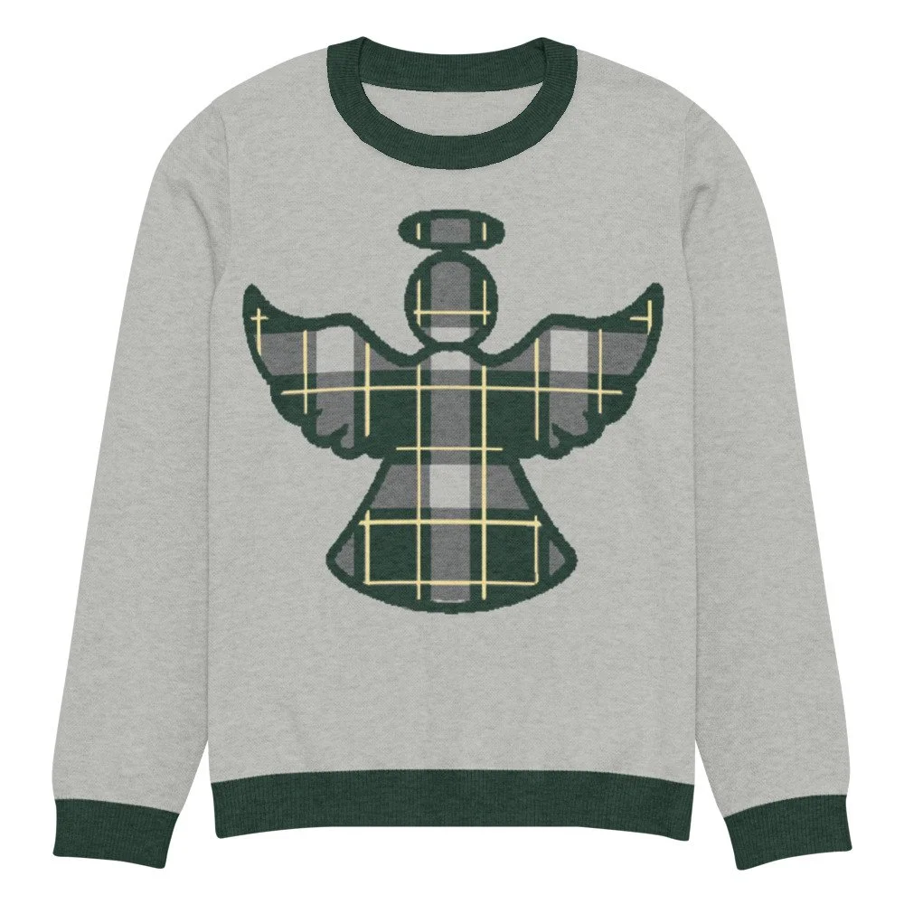 SJA mascot knit crew sweater