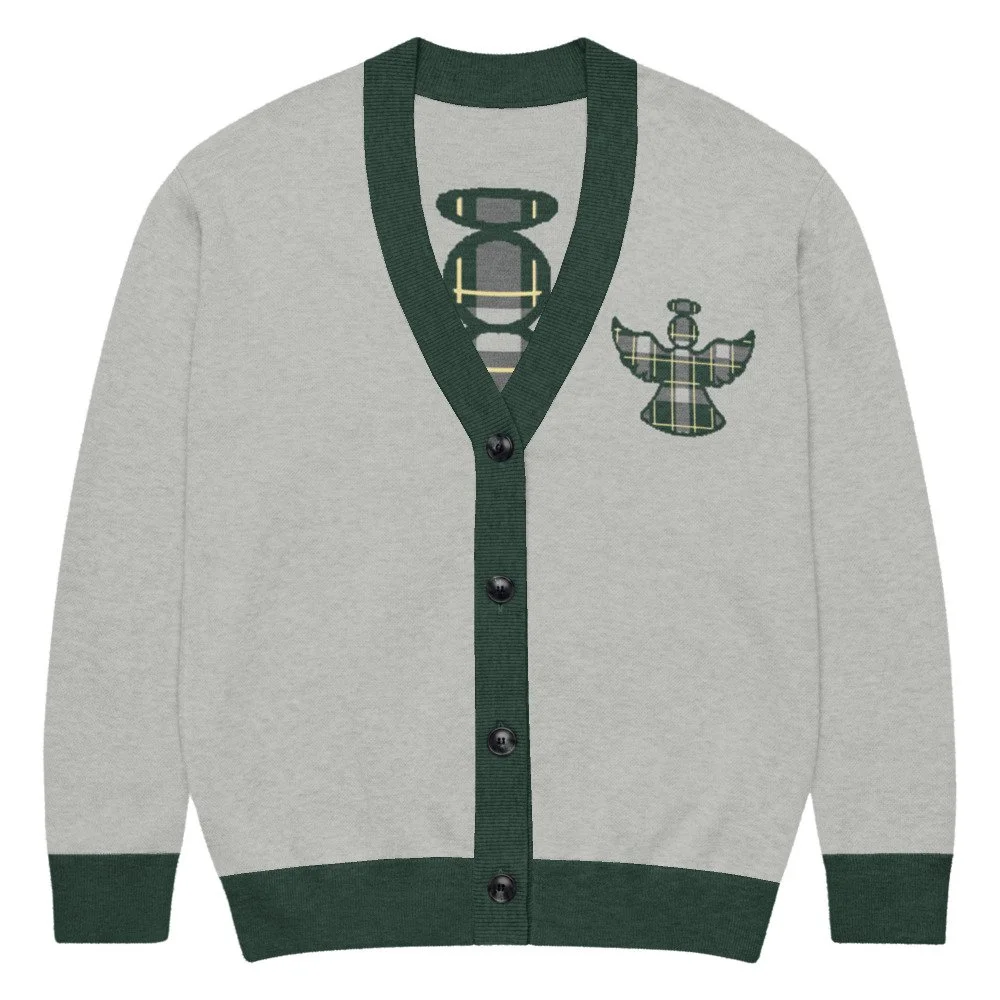SJA mascot knit cardigan