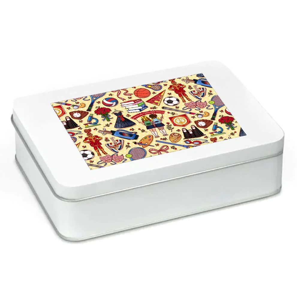 IWA jigsaw puzzle with tin