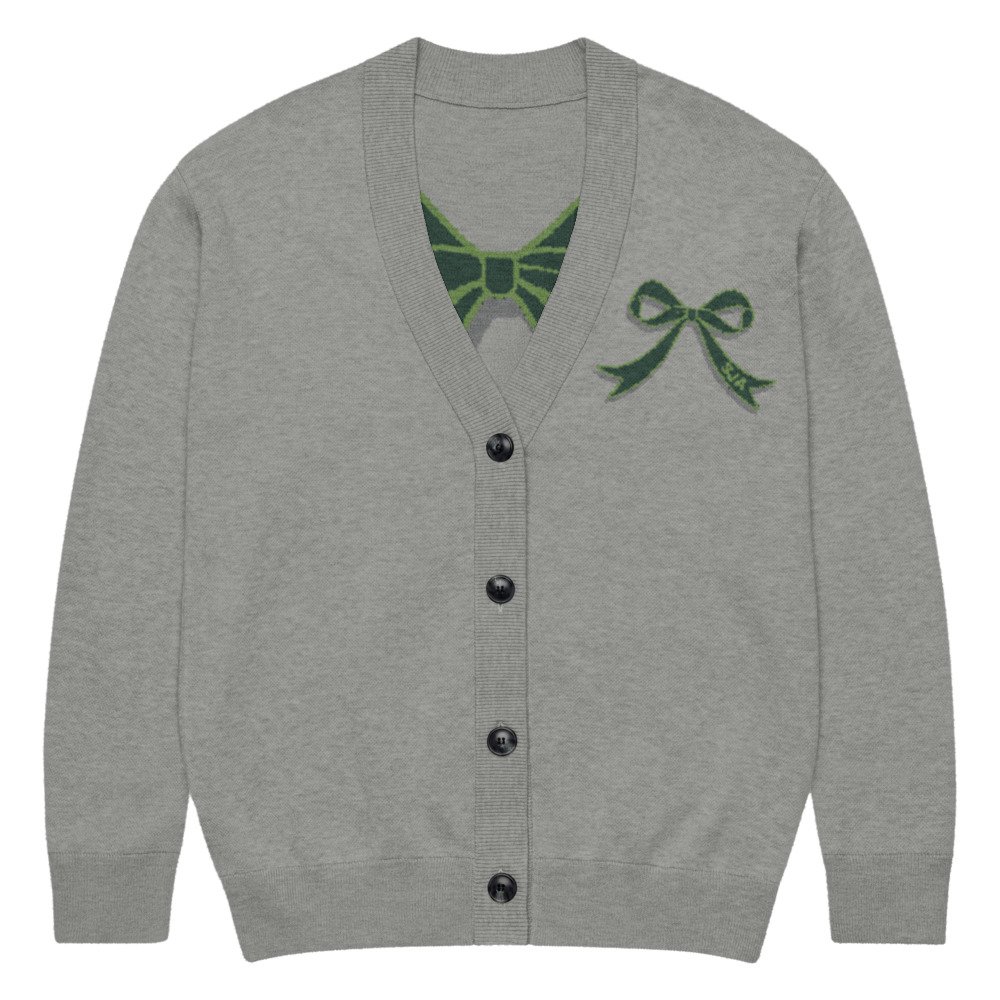 SJA bow knit cardigan