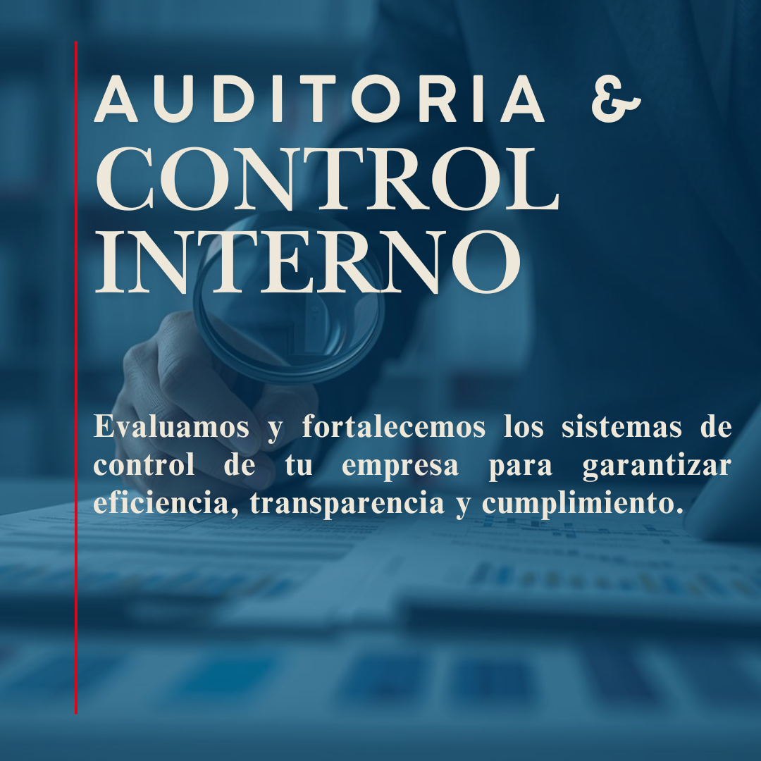 Auditoría y Control Interno, fortalecimiento de sistemas de control en empresas.