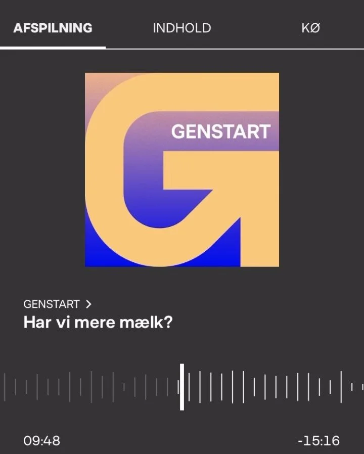 Jeg har talt med Anna Ingrisch og Genstart om omsorgsarbejde, klasseopg&oslash;r og kontroltab ifm udgivelsen af min bog. Og om k&aelig;rlighed. Jeg siger p&aring; et tidspunkt at: 

&ldquo;Jeg synes, min bog g&aring;r k&aelig;rlighedens &aelig;rinde