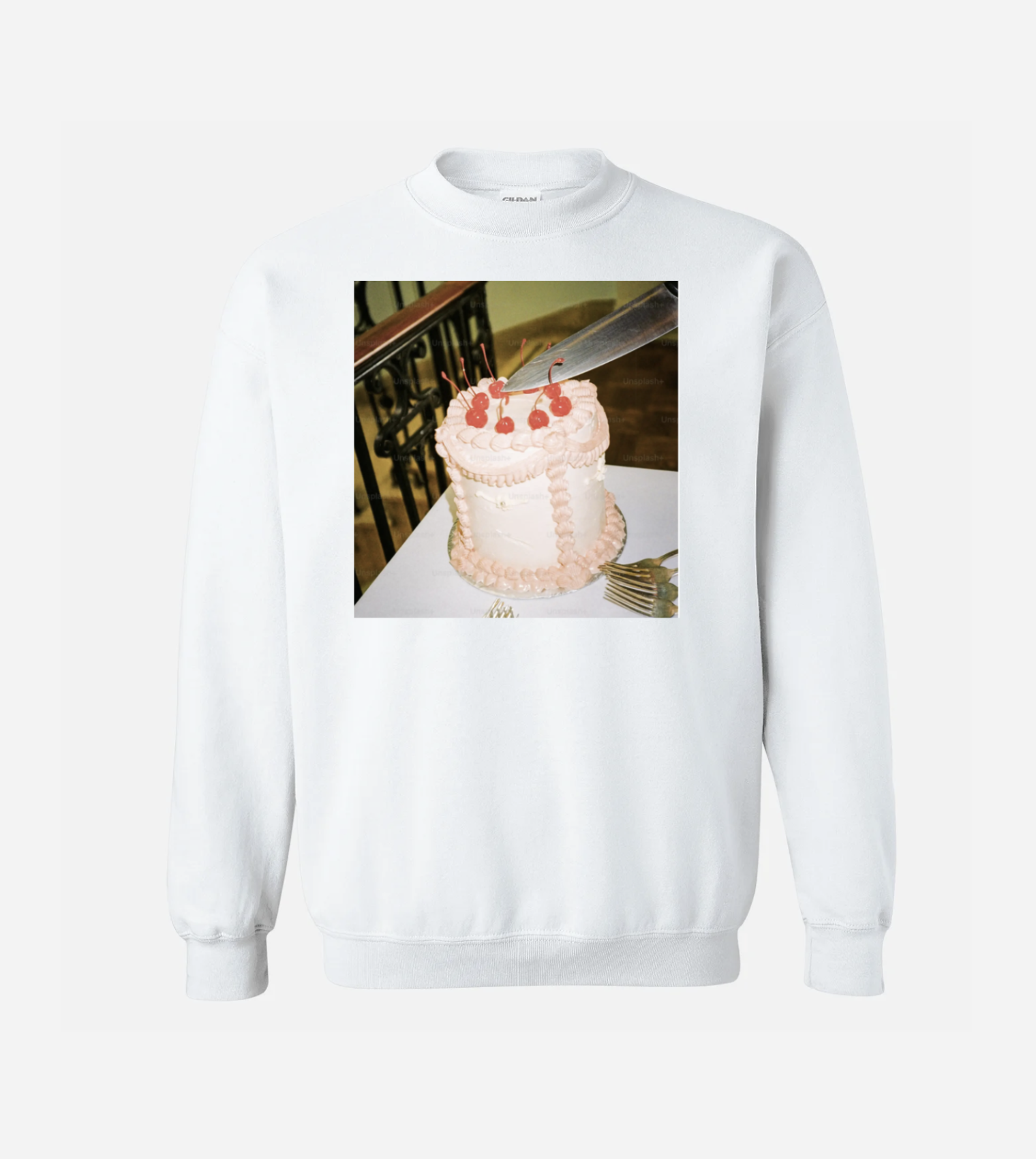 The White Analog Cake Sweatshirt