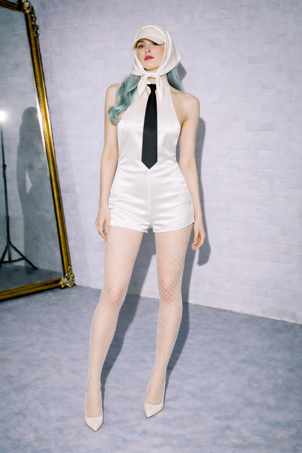 EUCLYPTUS IVORY SATIN ONE PIECE