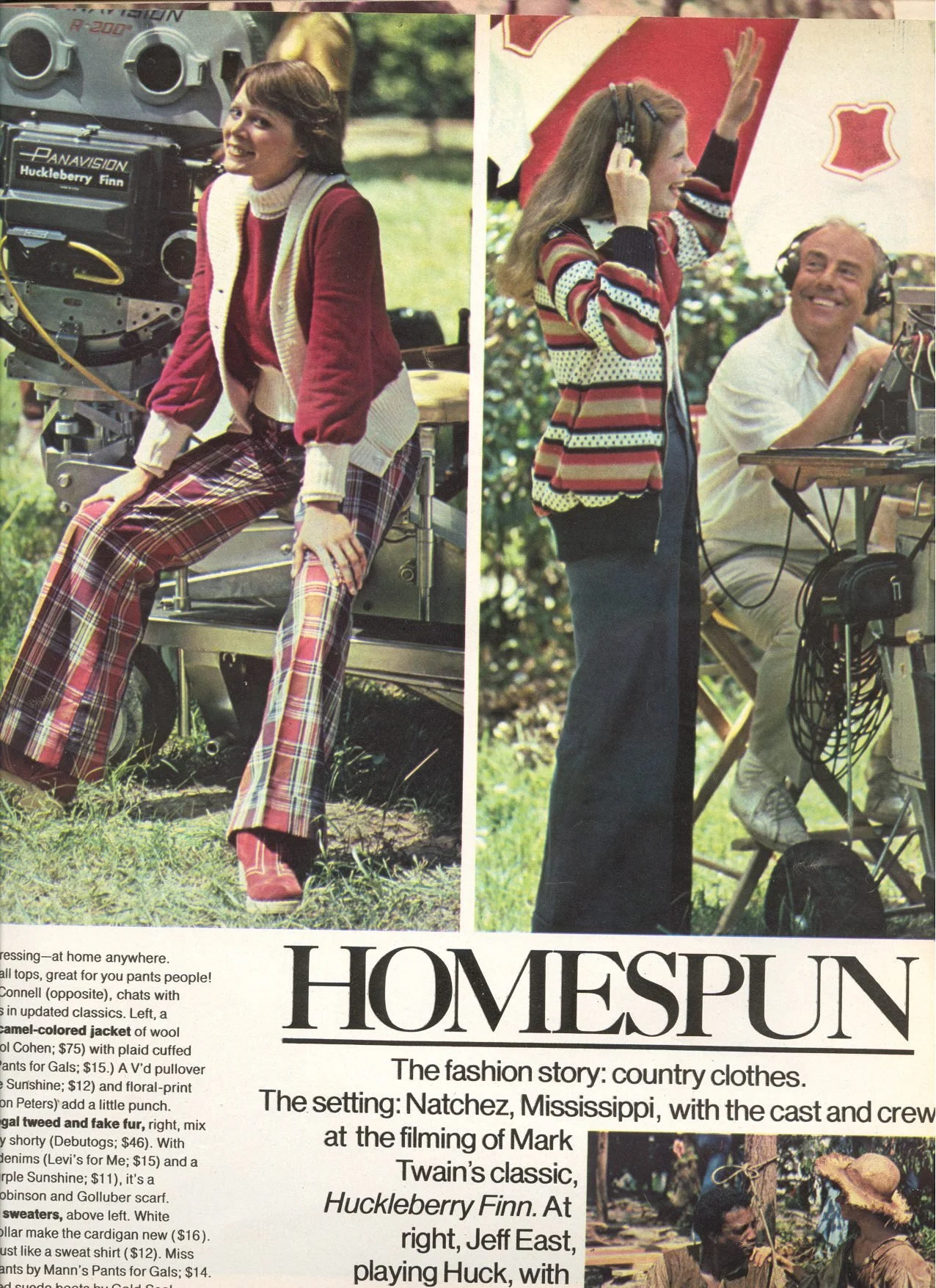 Behind the scenes in Natchez, Mississippi: The Huck Finn Movie.