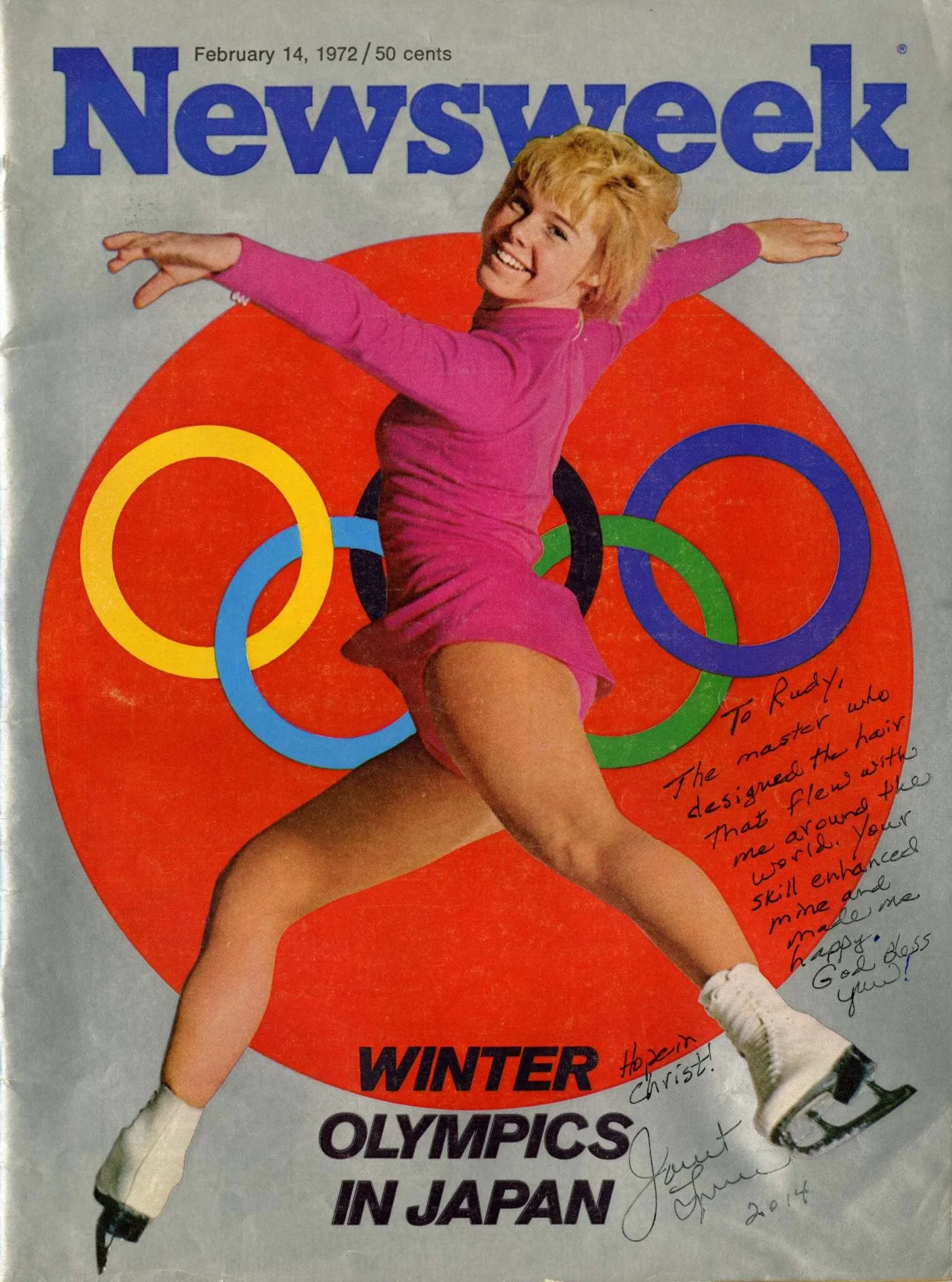 Janet Lynn, Bronze Medal Olympic Winner in Japan.