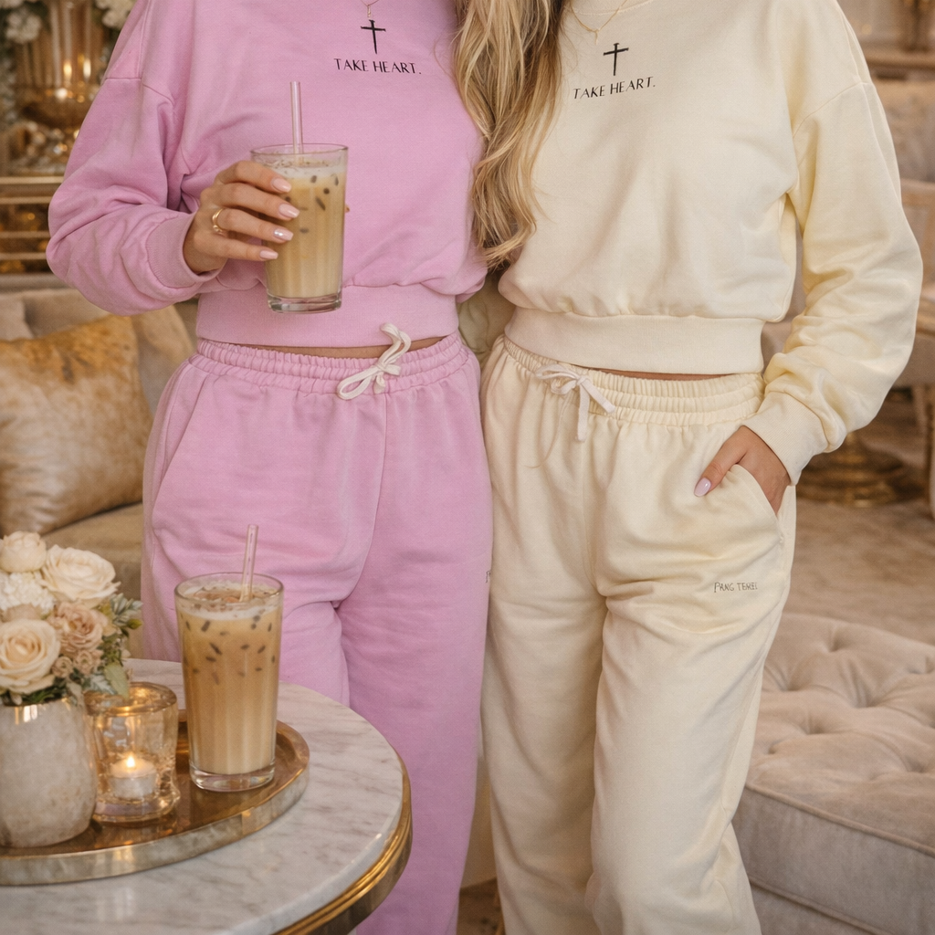 Take Heart | Vintage Washed Drawstring Sweatpants