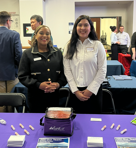 InFirst personnel at career day