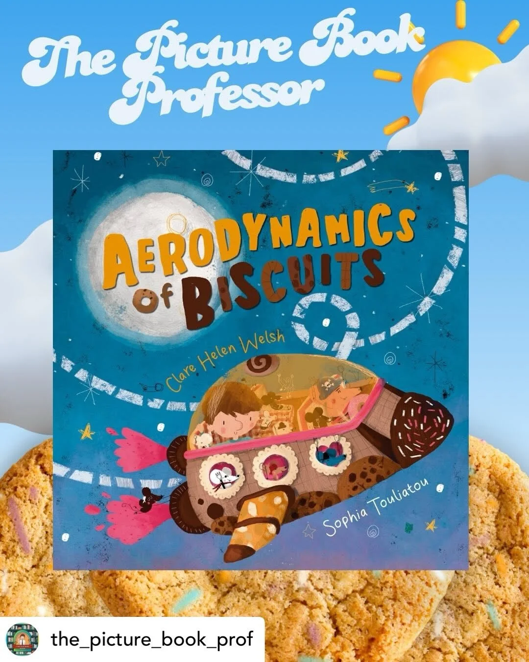 Love these lesson ideas from @the_picture_book_prof for Aerodynamics of Biscuits by Sophia Touliatou, @maverick_books and me. This book is ten years old now (that still blows my mind!) It's so fab to see it still being enjoyed at story time and used 